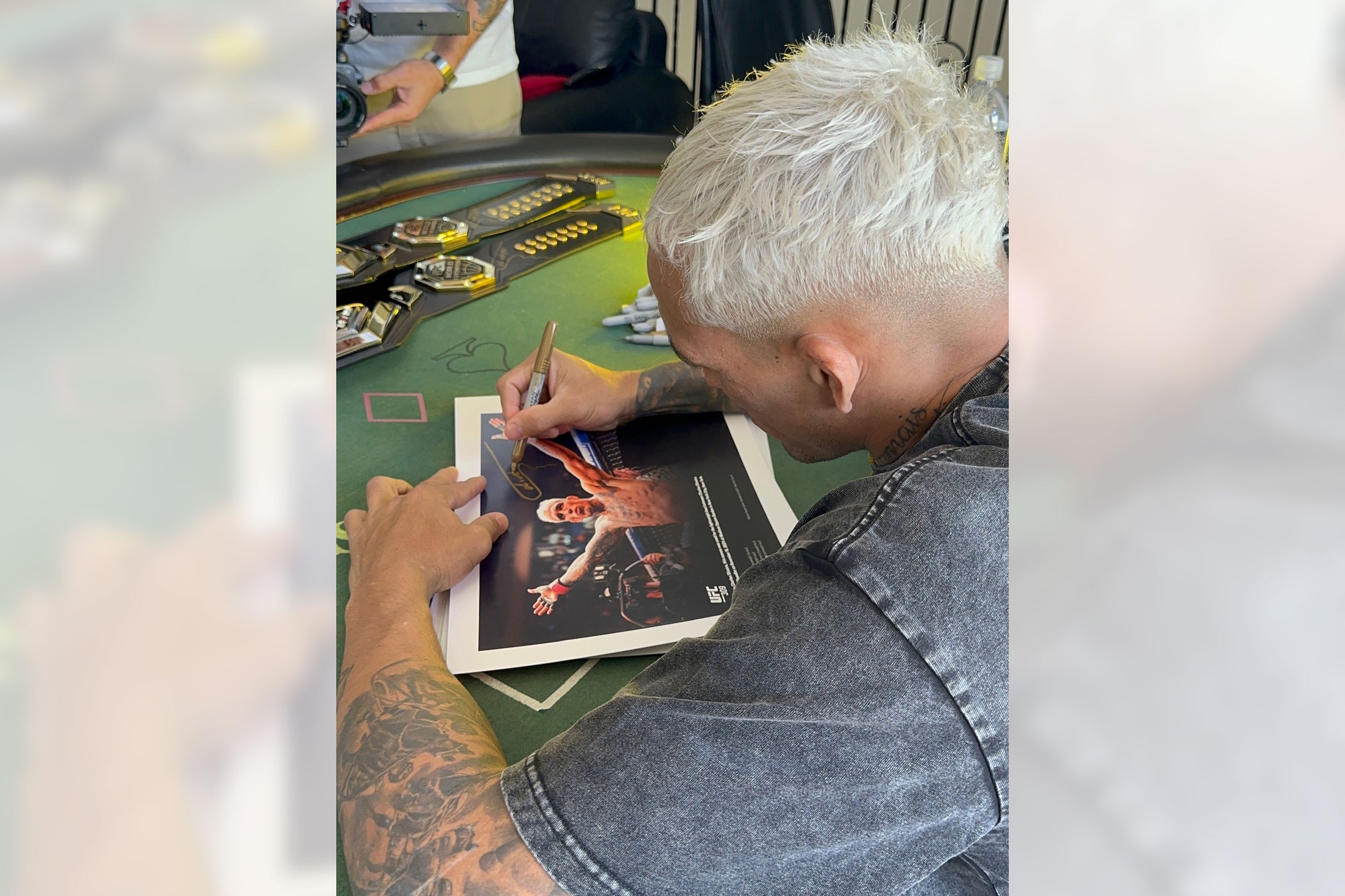 Charles Oliveira Canvas & Signed Photo UFC 309: Jones vs Miocic