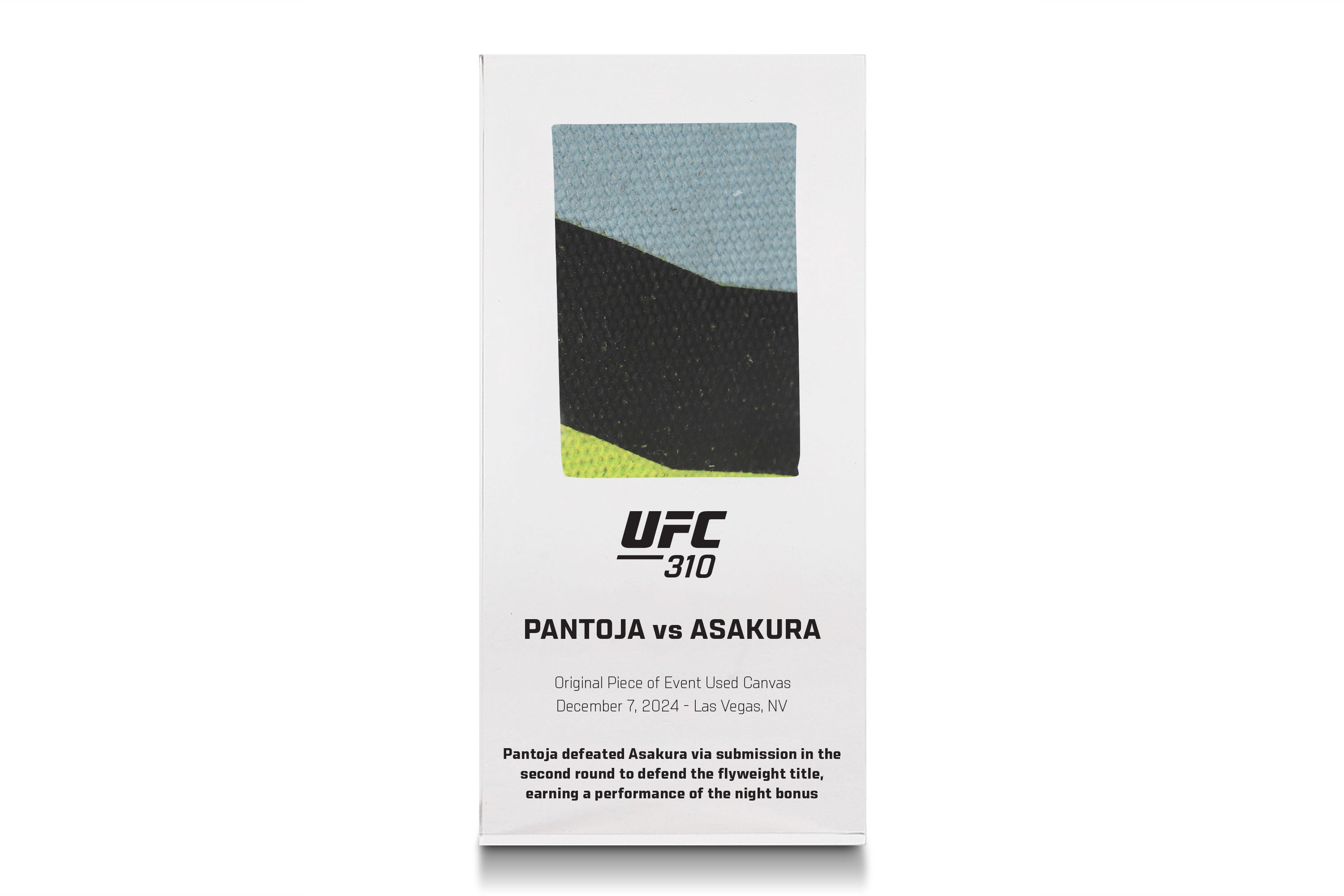 UFC 310: Pantoja vs Asakura Canvas in Acrylic