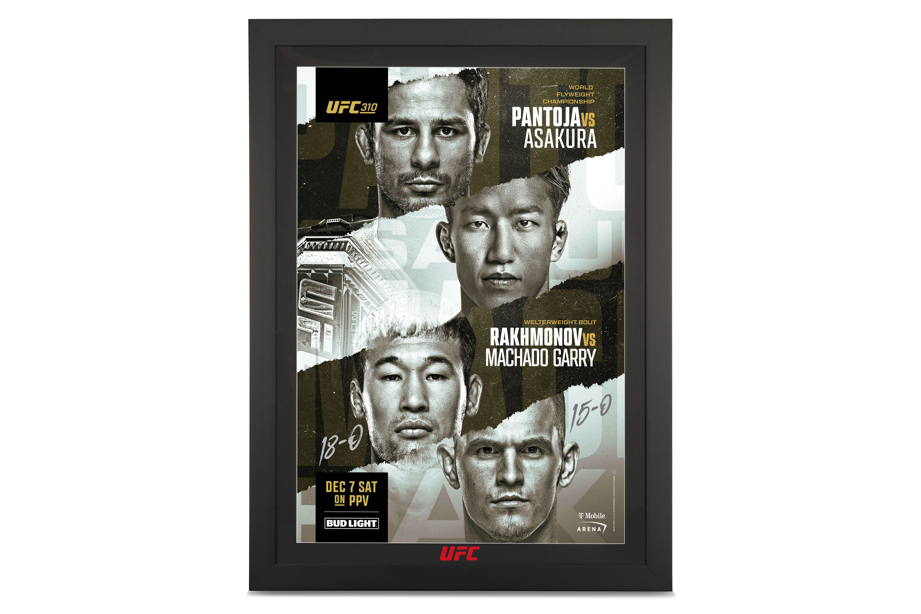 UFC 310: UFC 310: Pantoja vs Asakura Autographed Event Poster - First Edition