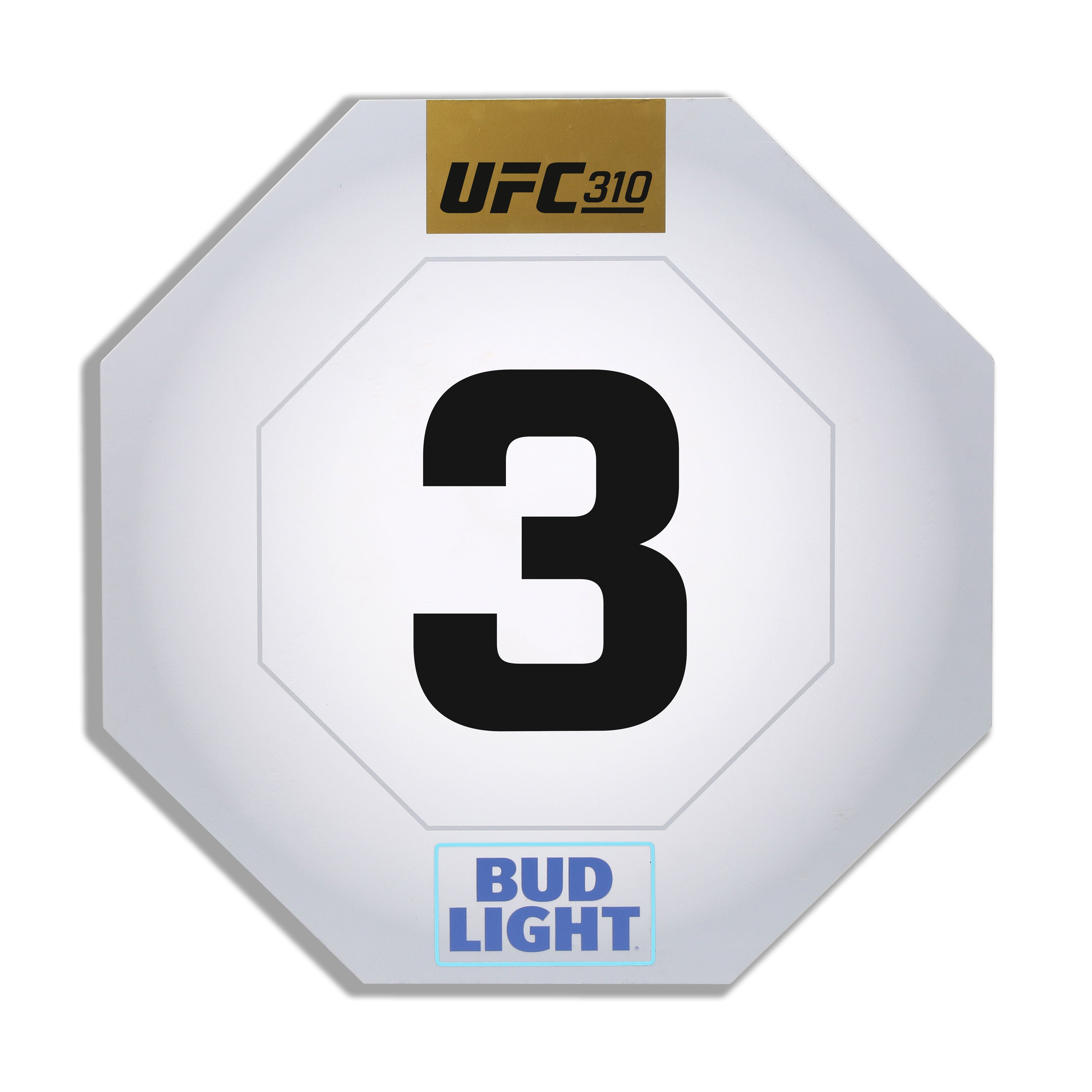 UFC 310: Pantoja vs Asakura Event Used Round Card Three