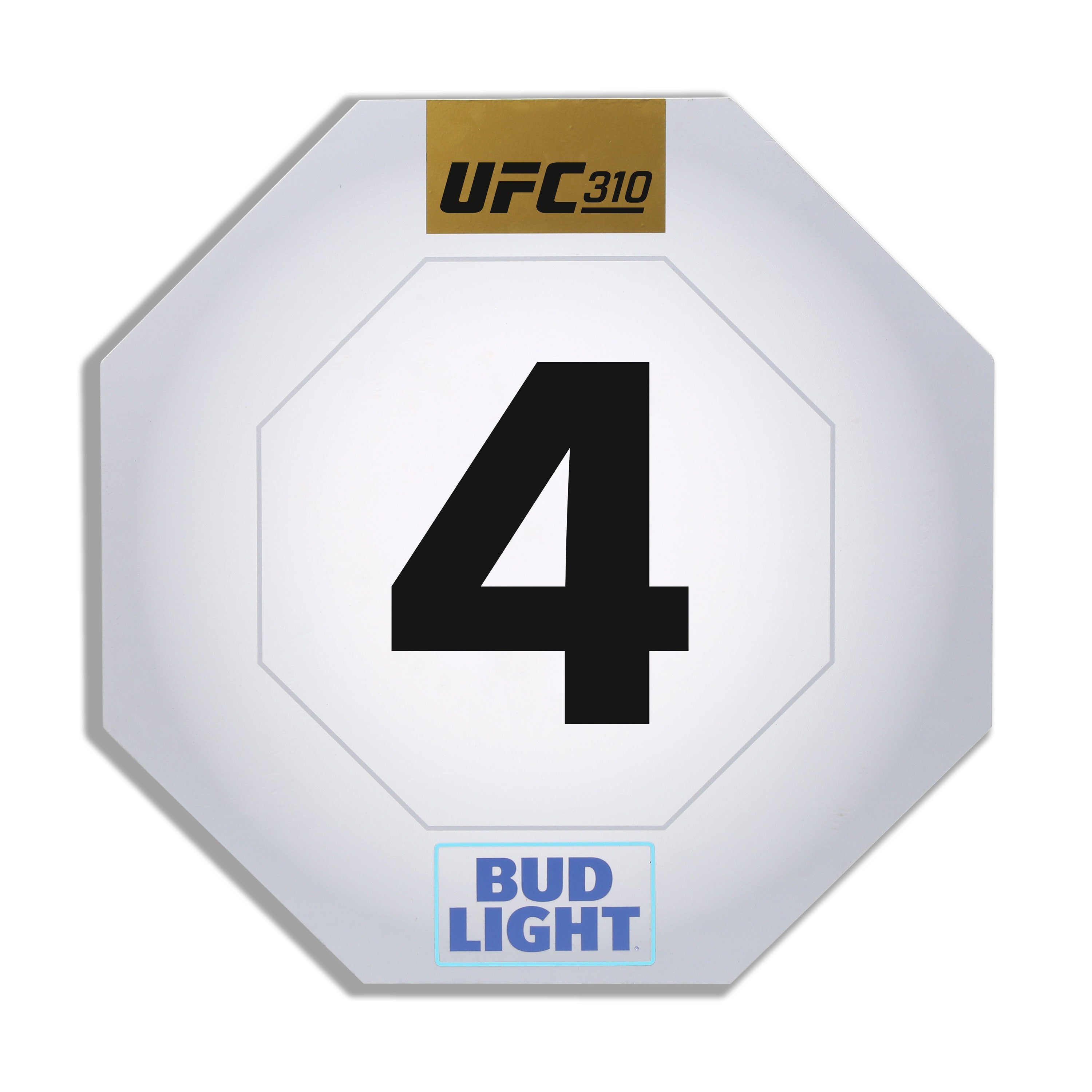 UFC 310: Pantoja vs Asakura Event Used Round Card Four