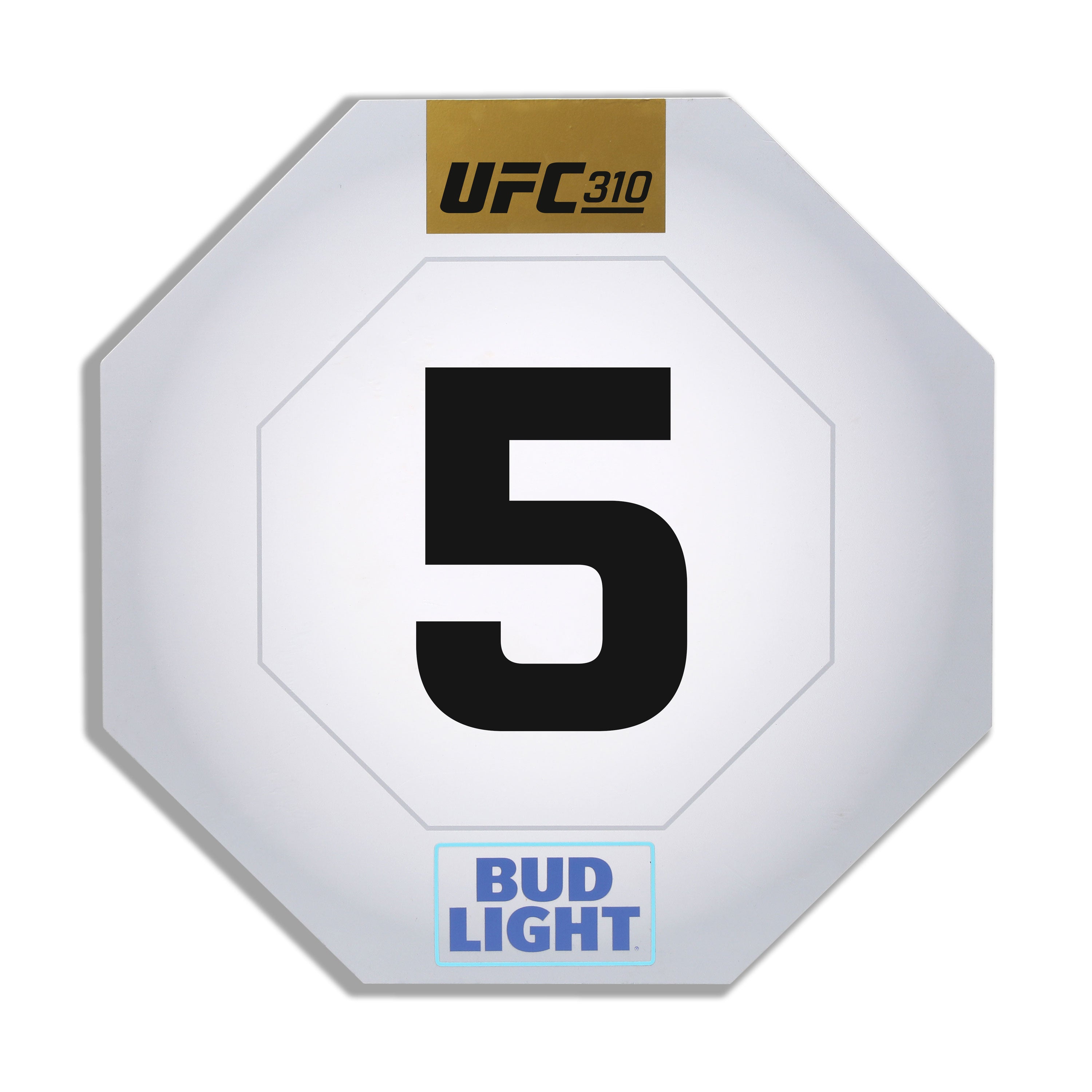 UFC 310: Pantoja vs Asakura Event Used Round Card Five