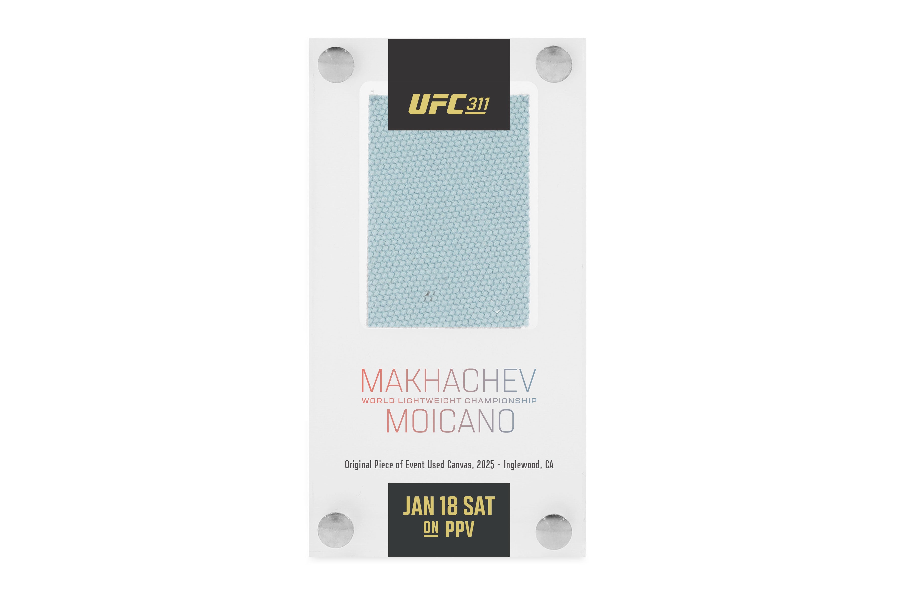 UFC 311: Makhachev vs Moicano Canvas in Acrylic