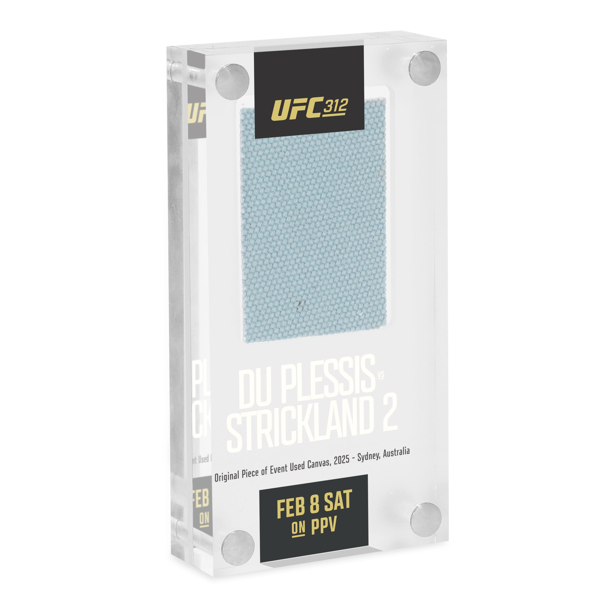 UFC 312: Du Plessis vs Strickland Canvas in Acrylic