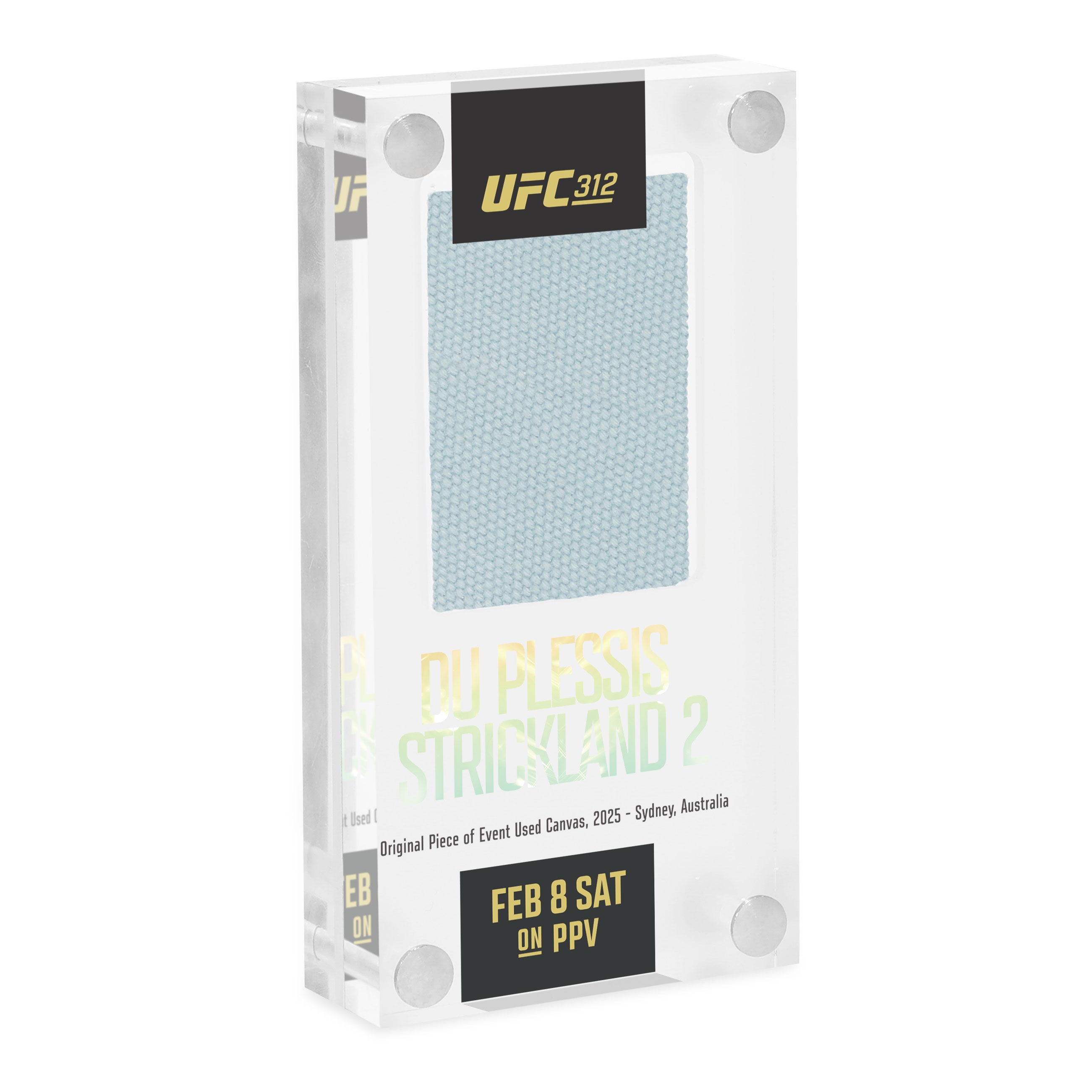 UFC 312: Du Plessis vs Strickland Canvas in Acrylic