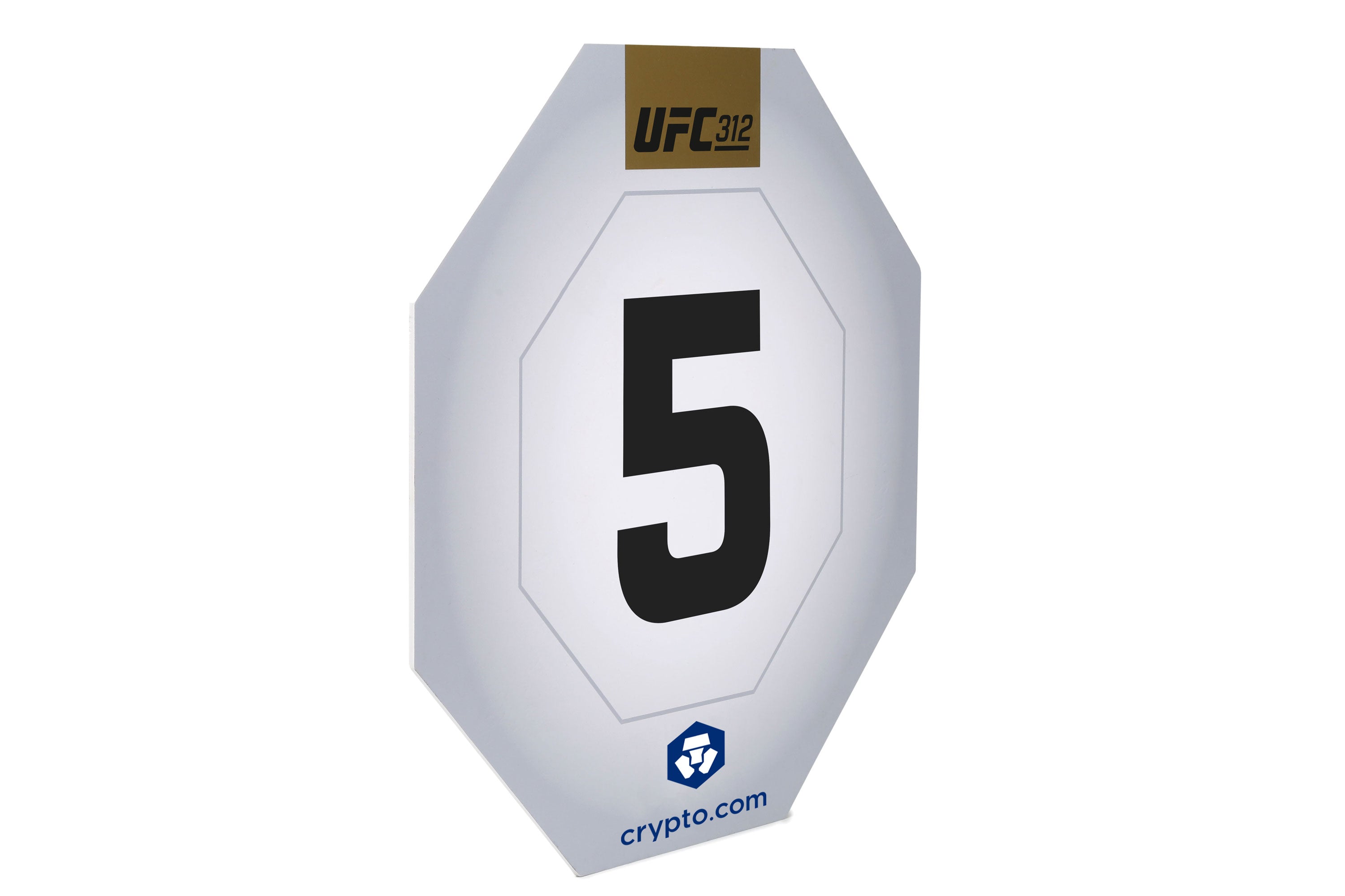 UFC 312: Du Plessis vs Strickland Event Used Round Card Five