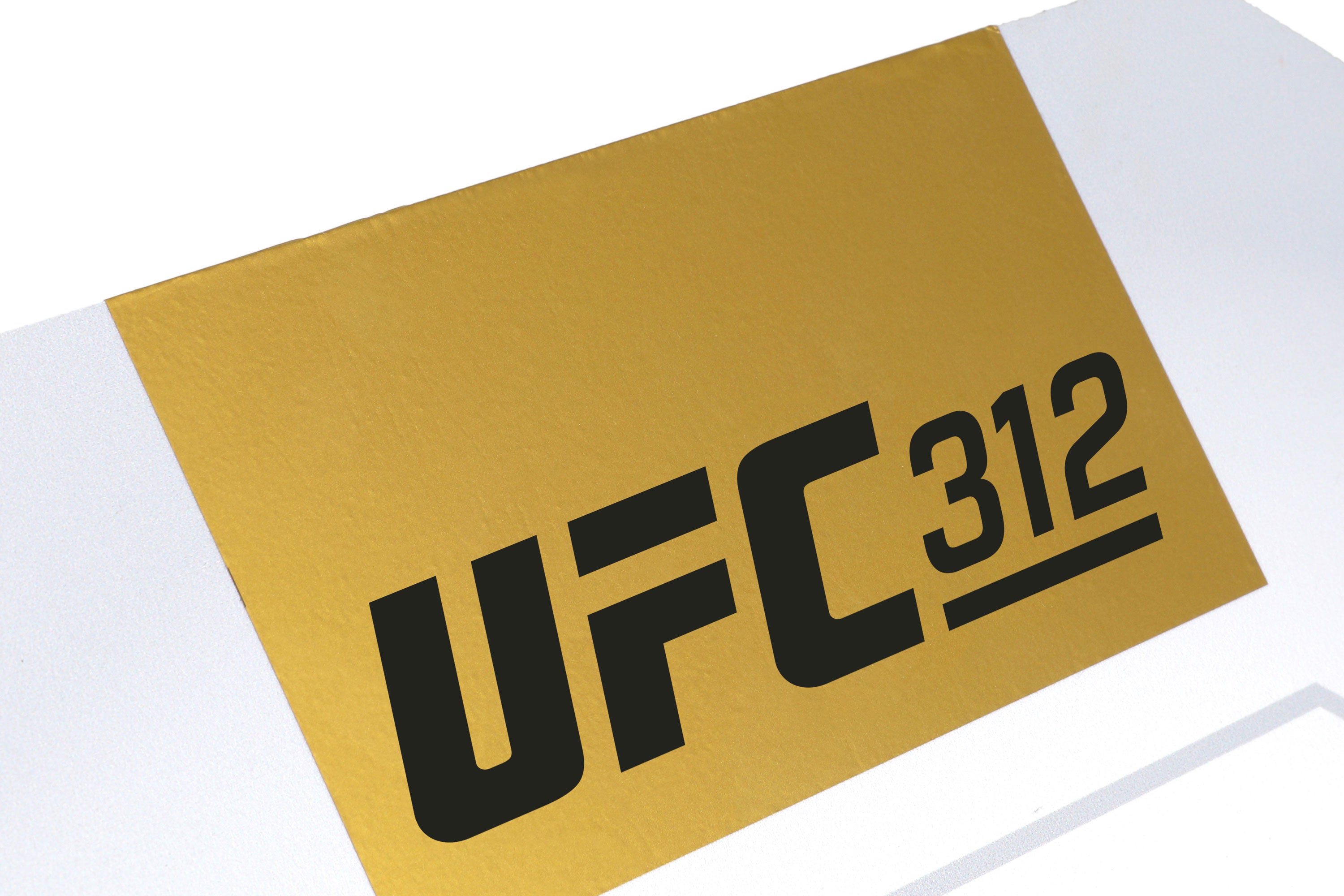 UFC 312: Du Plessis vs Strickland Event Used Round Card Four