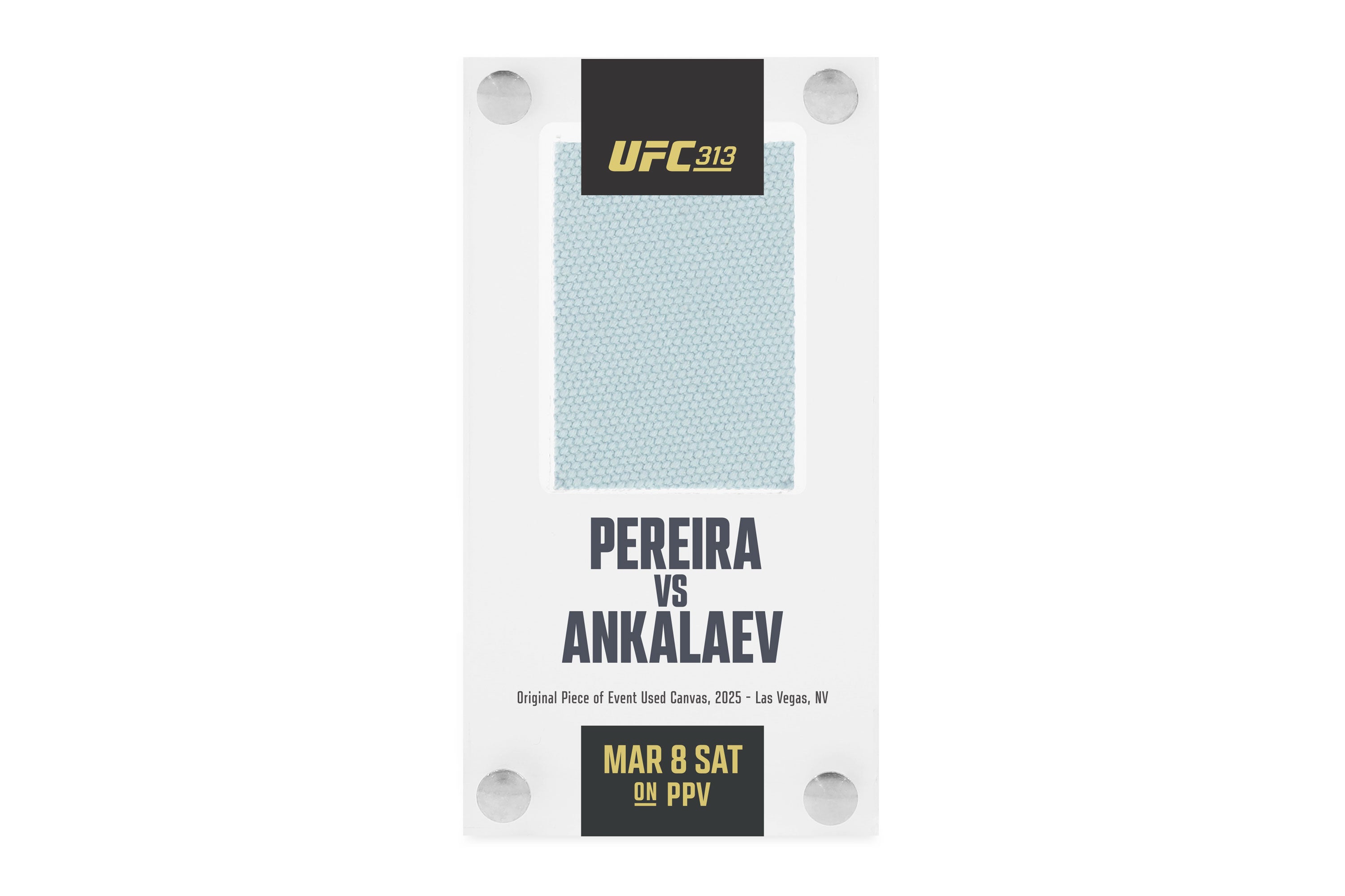 UFC 313: Pereira vs Ankalaev Canvas in Acrylic