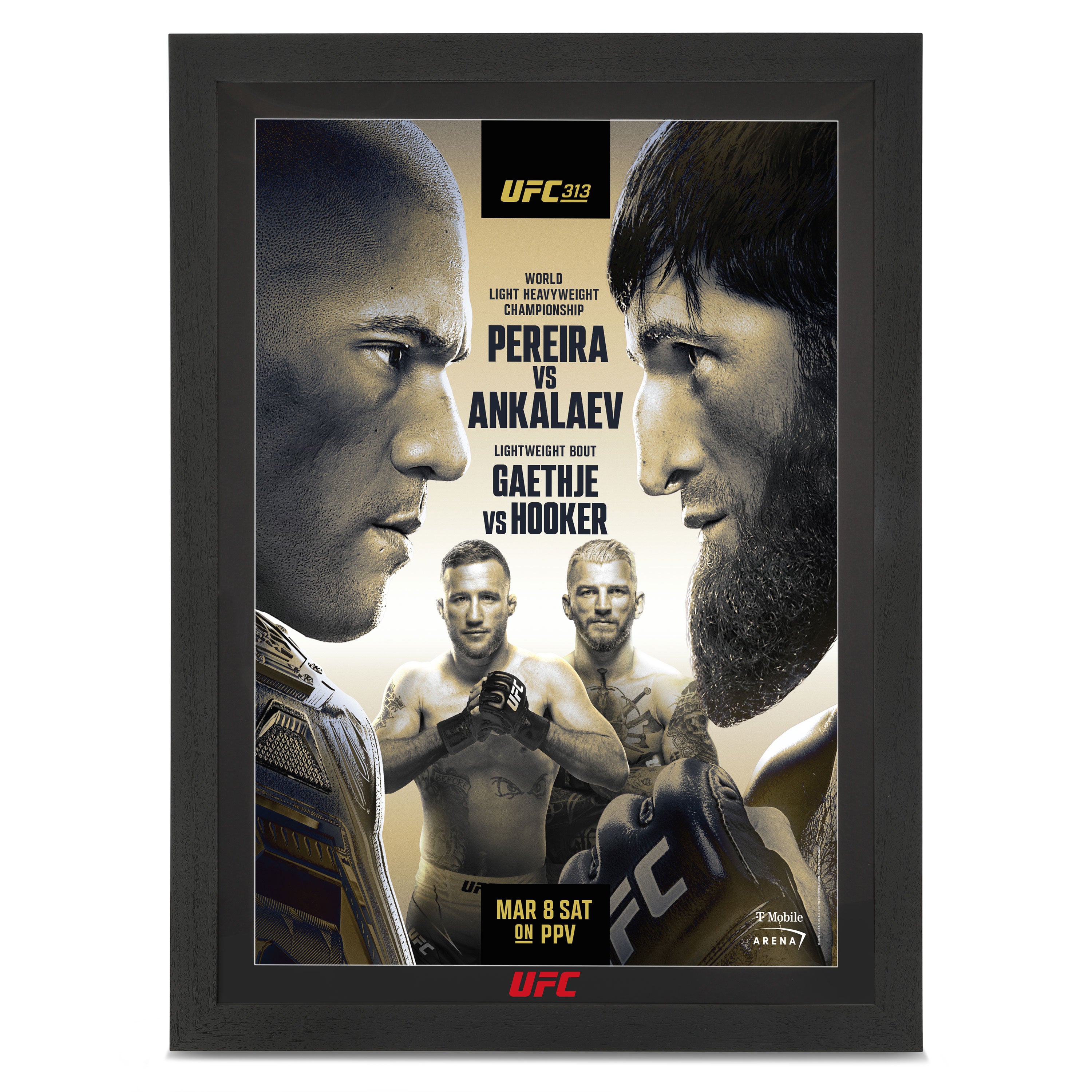 UFC 313: Pereira vs Ankalaev First Edition Autographed Event Poster