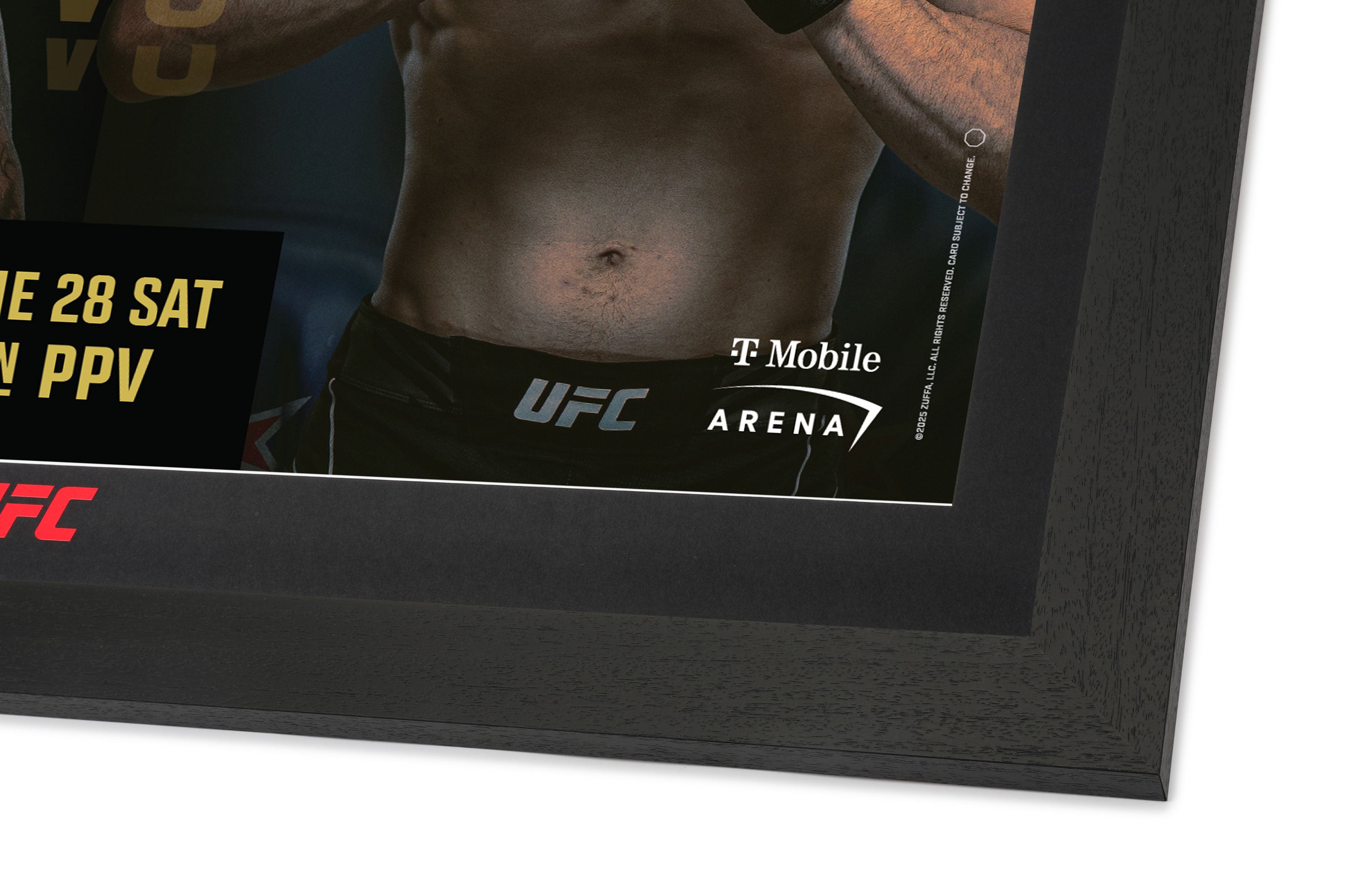 UFC 317: Topuria vs Oliveira Autographed Event Poster & Name on Canvas Bundle