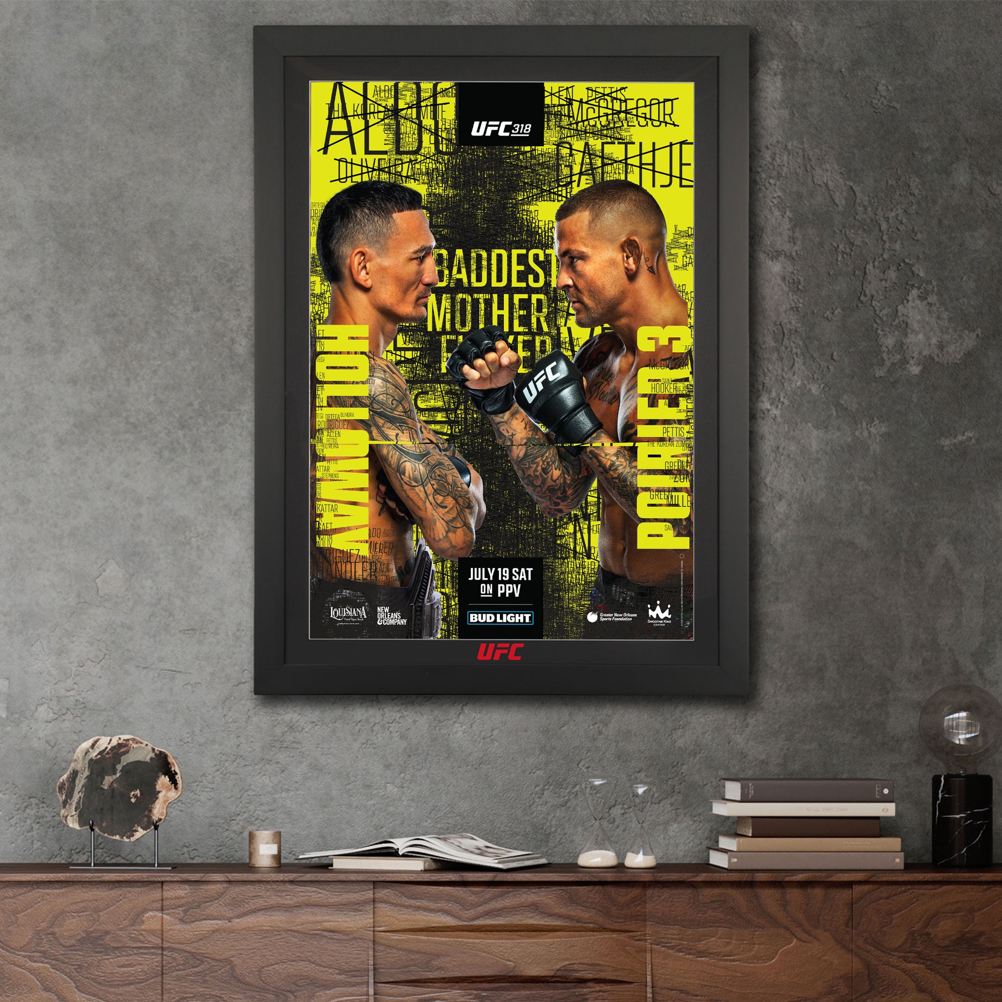 UFC 318: Holloway vs Poirier 3 First Edition Autographed Event Poster