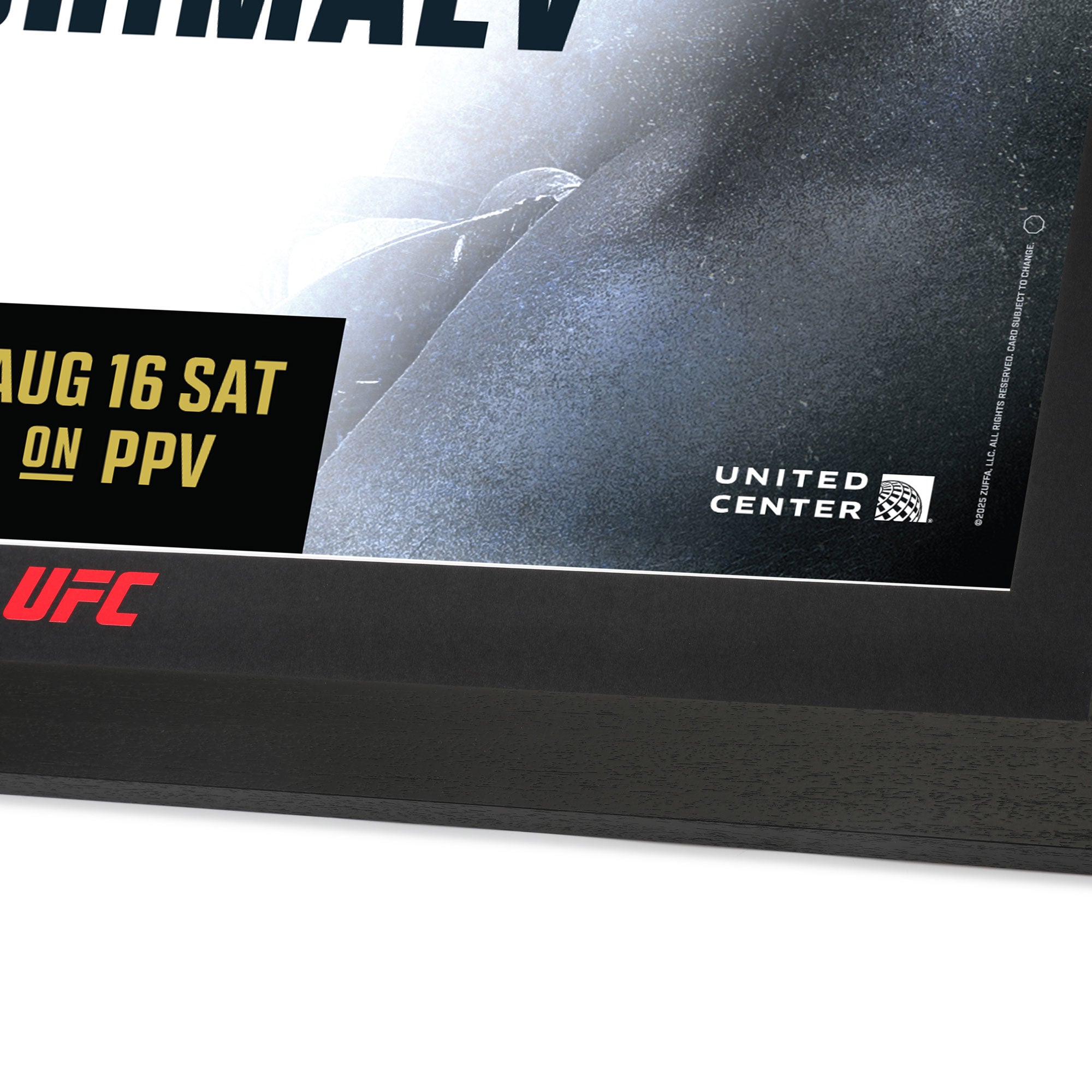 UFC 319: Du Plessis vs Chimaev Autographed Event Poster