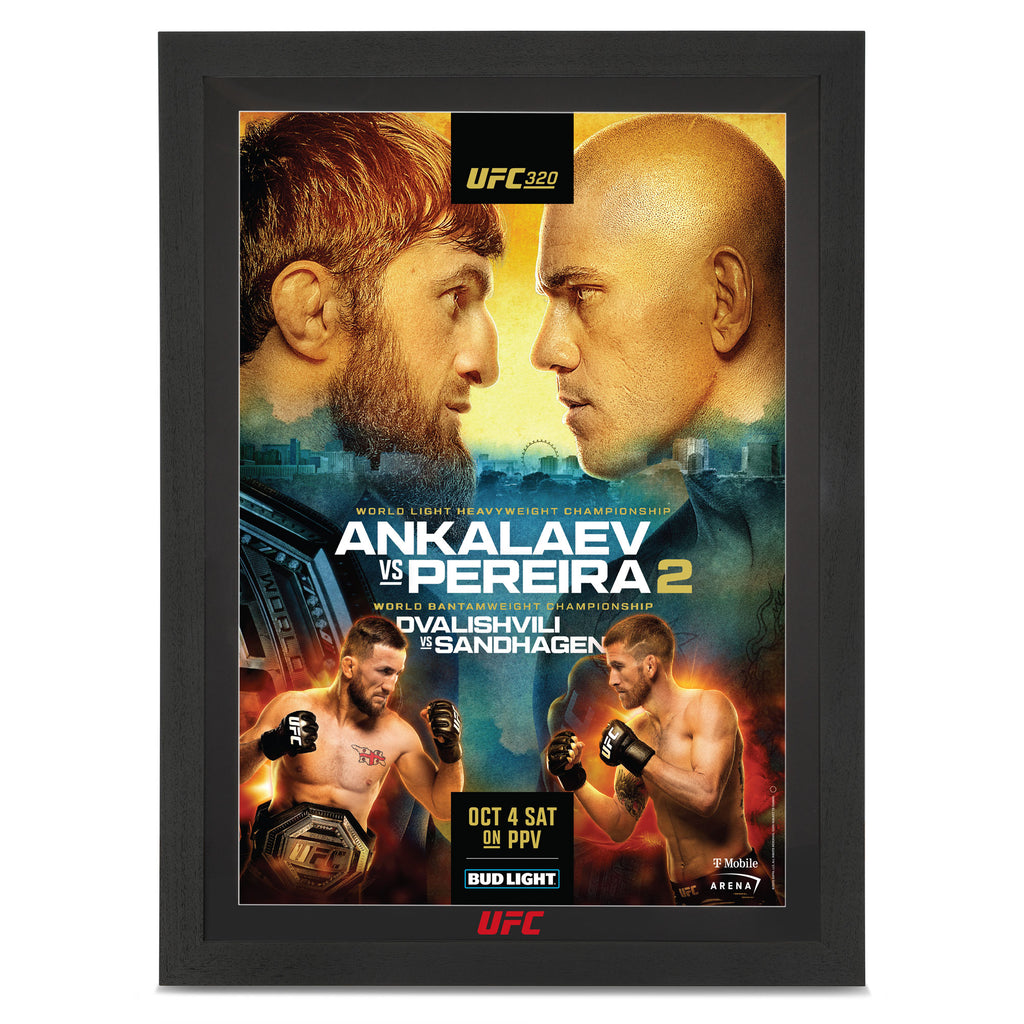 UFC 320: Ankalaev vs Pereira 2 Autographed Event Poster