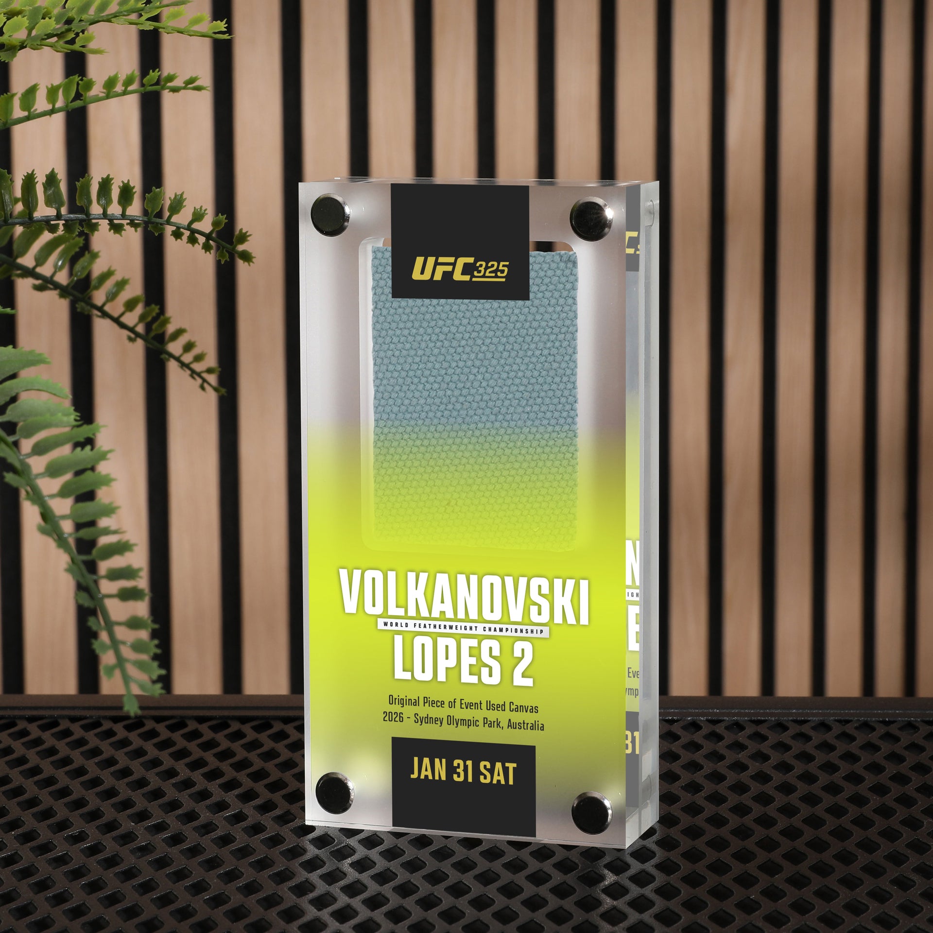 UFC 325: Volkanovski vs Lopes 2 Canvas in Acrylic