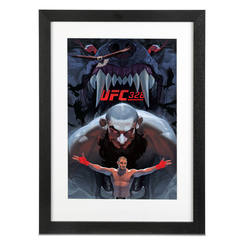 UFC 328: Chimaev vs Strickland Artist Series Framed Print