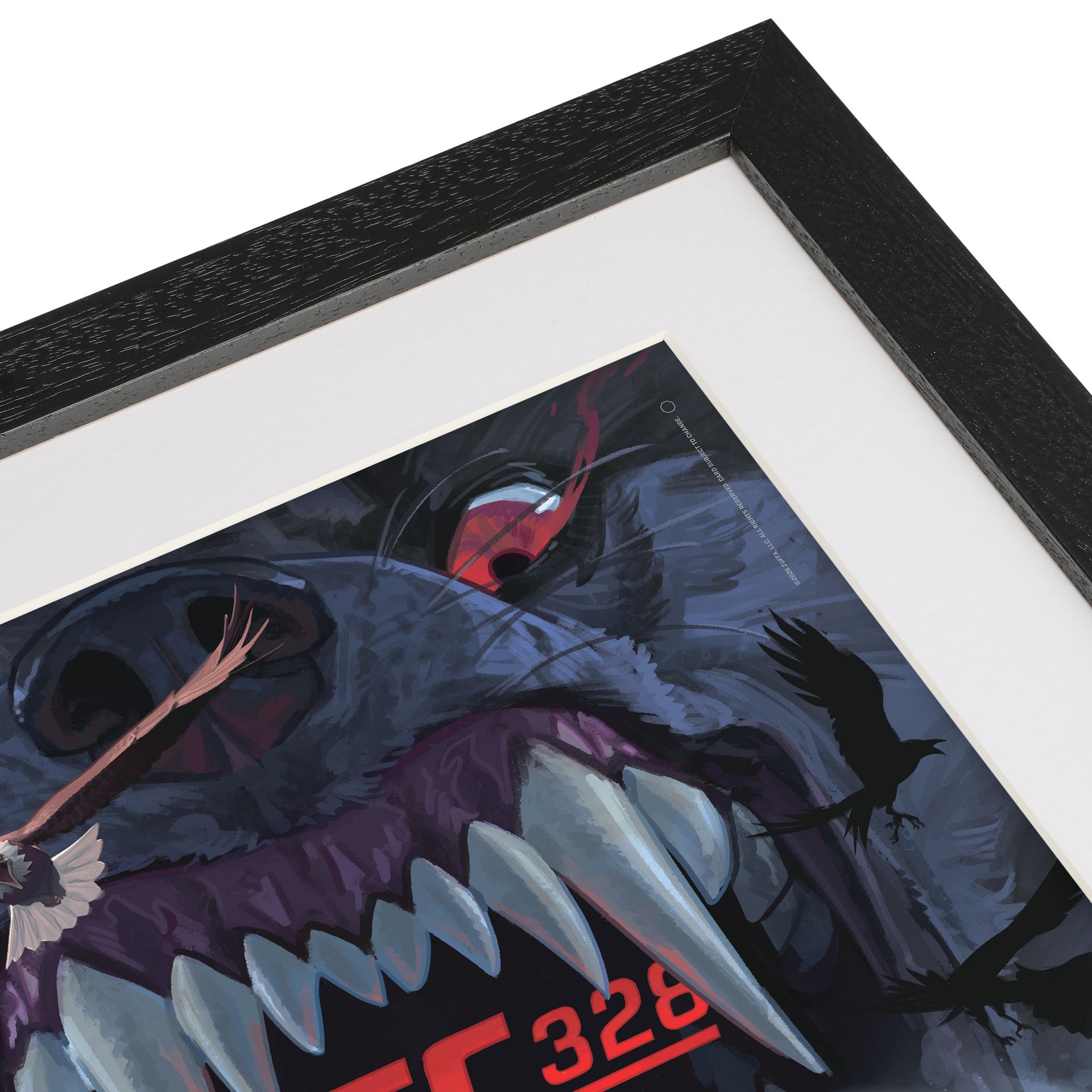 UFC 328: Chimaev vs Strickland Artist Series Framed Print