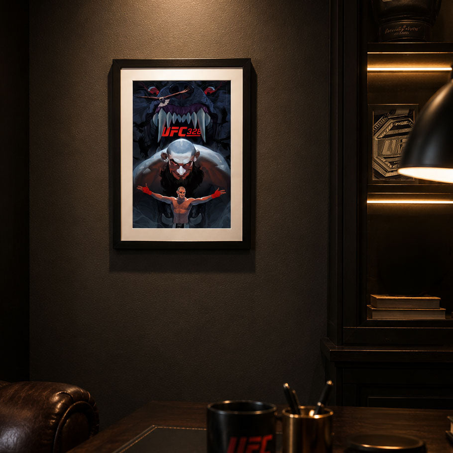 UFC 328: Chimaev vs Strickland Artist Series Framed Print