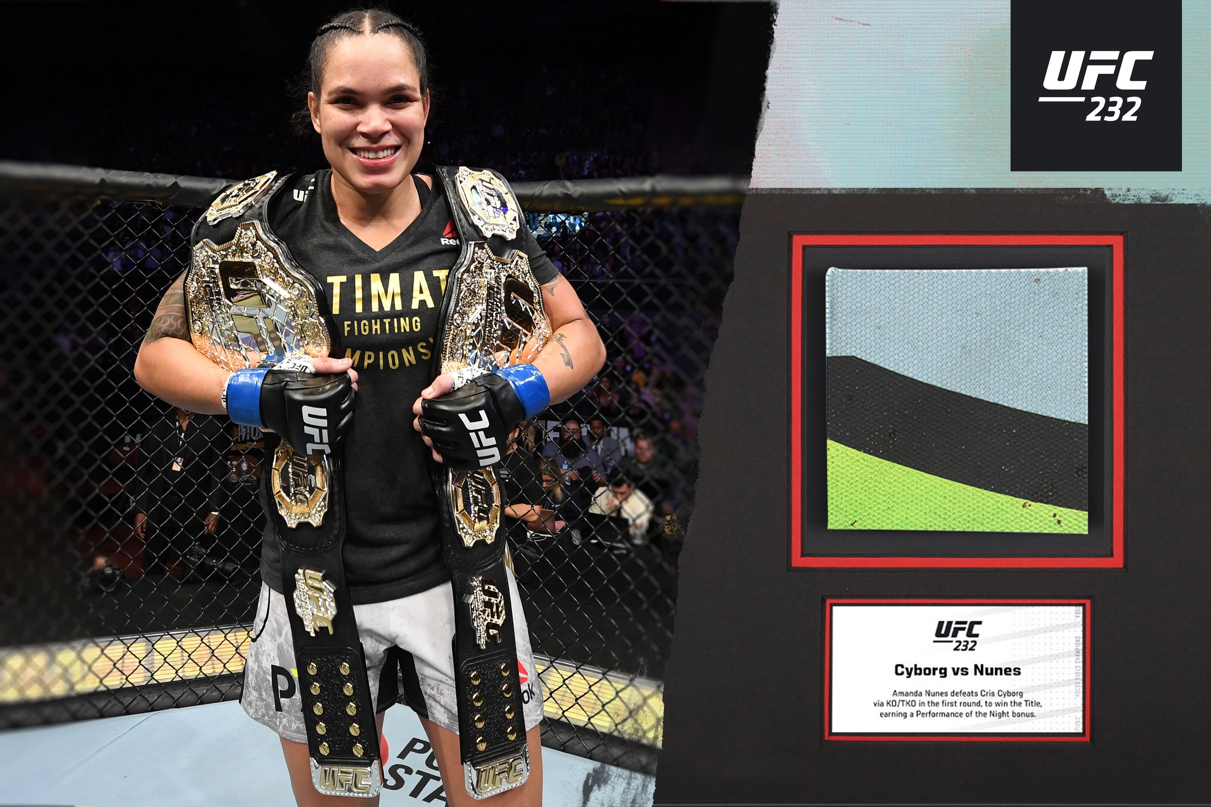 Amanda Nunes Limited-Edition UFC Champion Triple Canvas & Photo