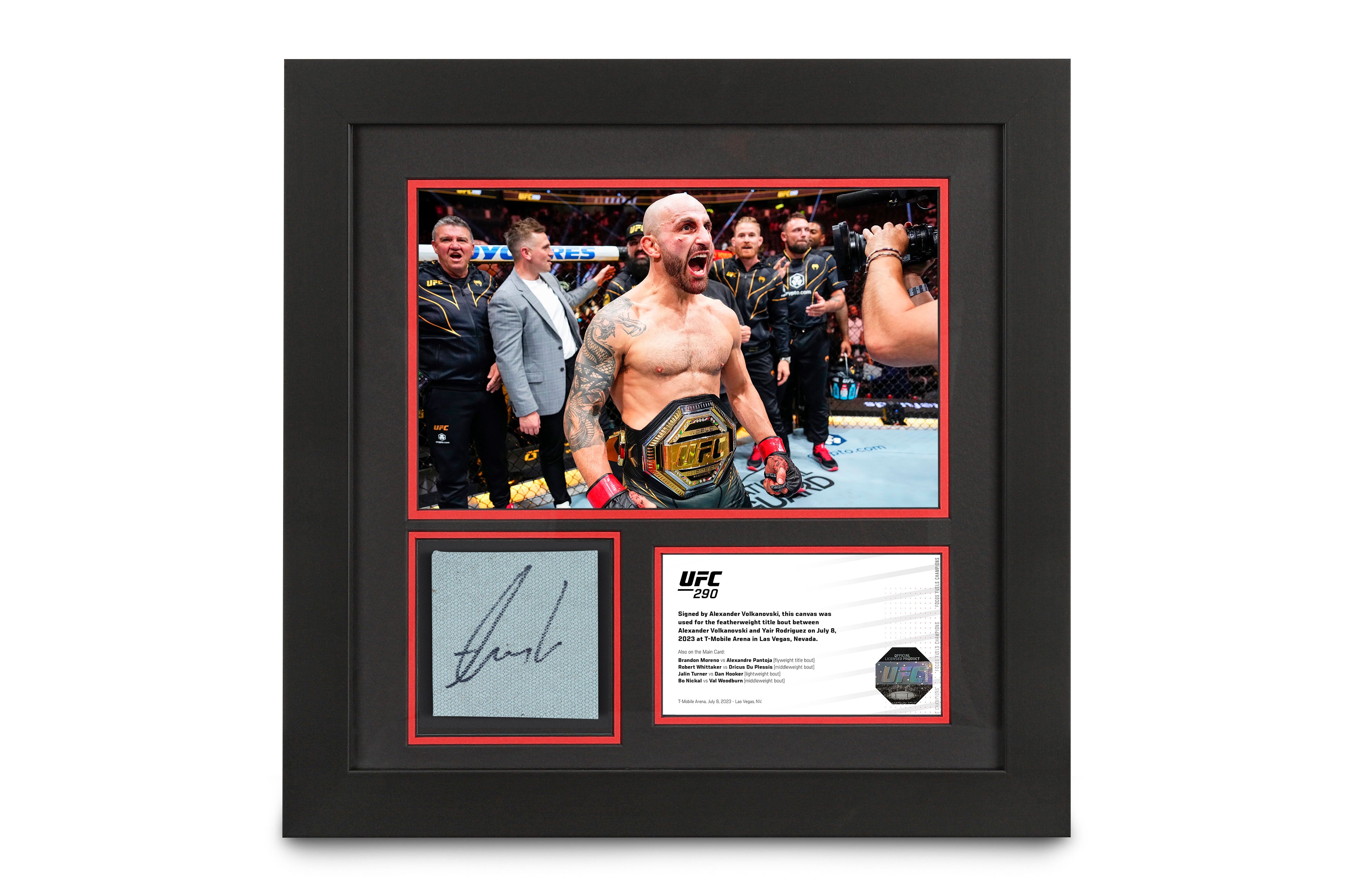 Alexander Volkanovski UFC 290 Signed Canvas & Photo
