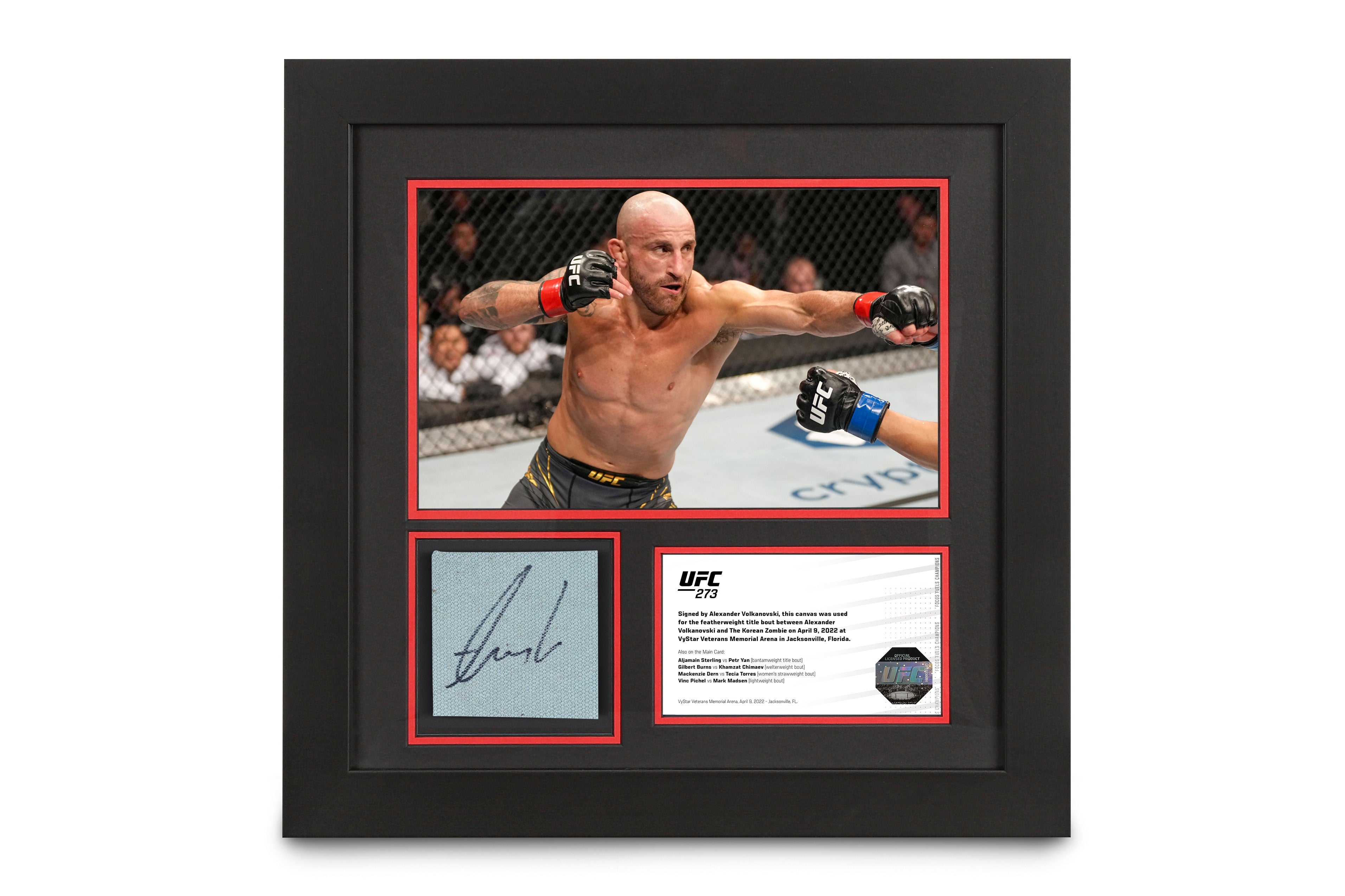 Alexander Volkanovski UFC 273 Signed Canvas & Photo