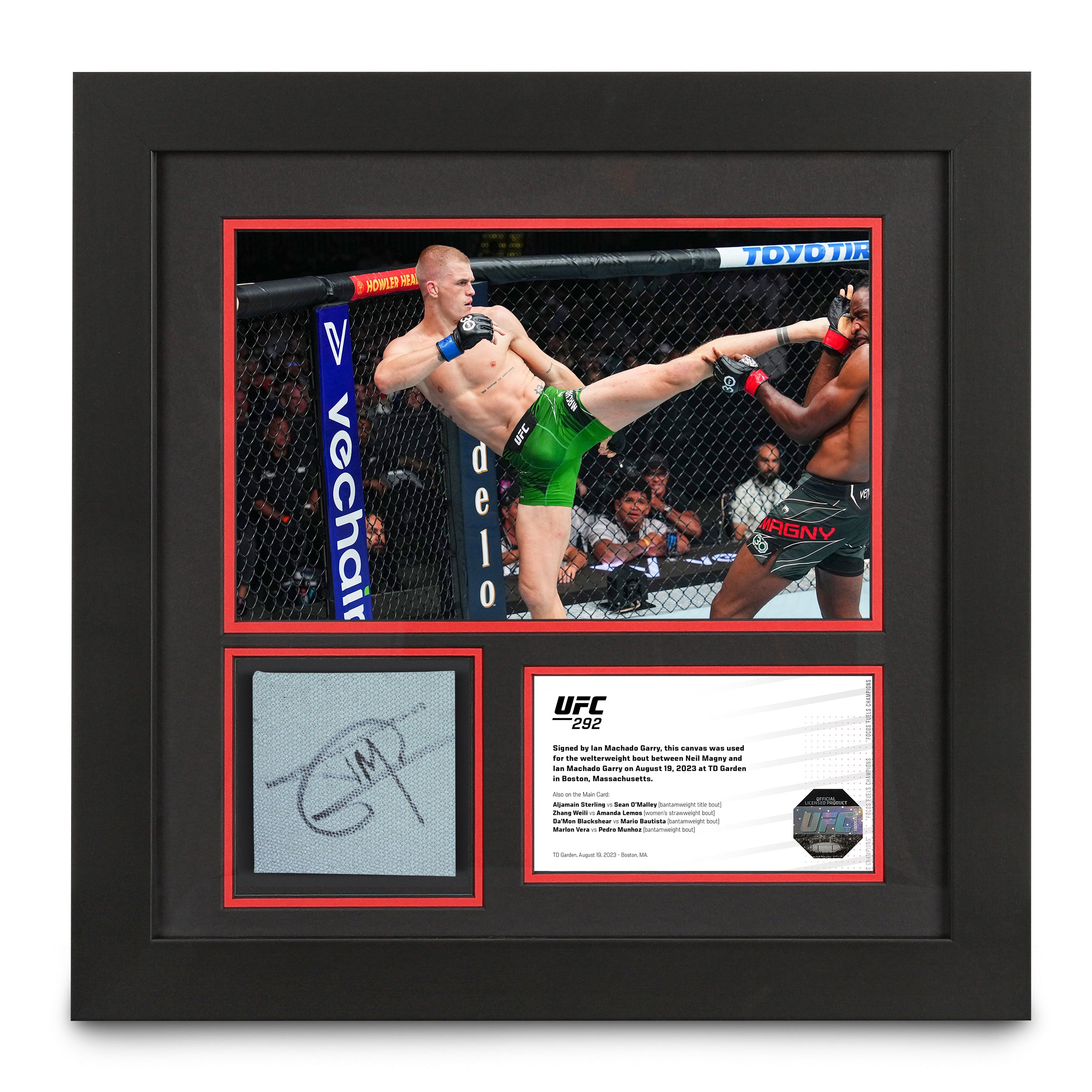 Ian Garry UFC 292 Signed Canvas & Photo