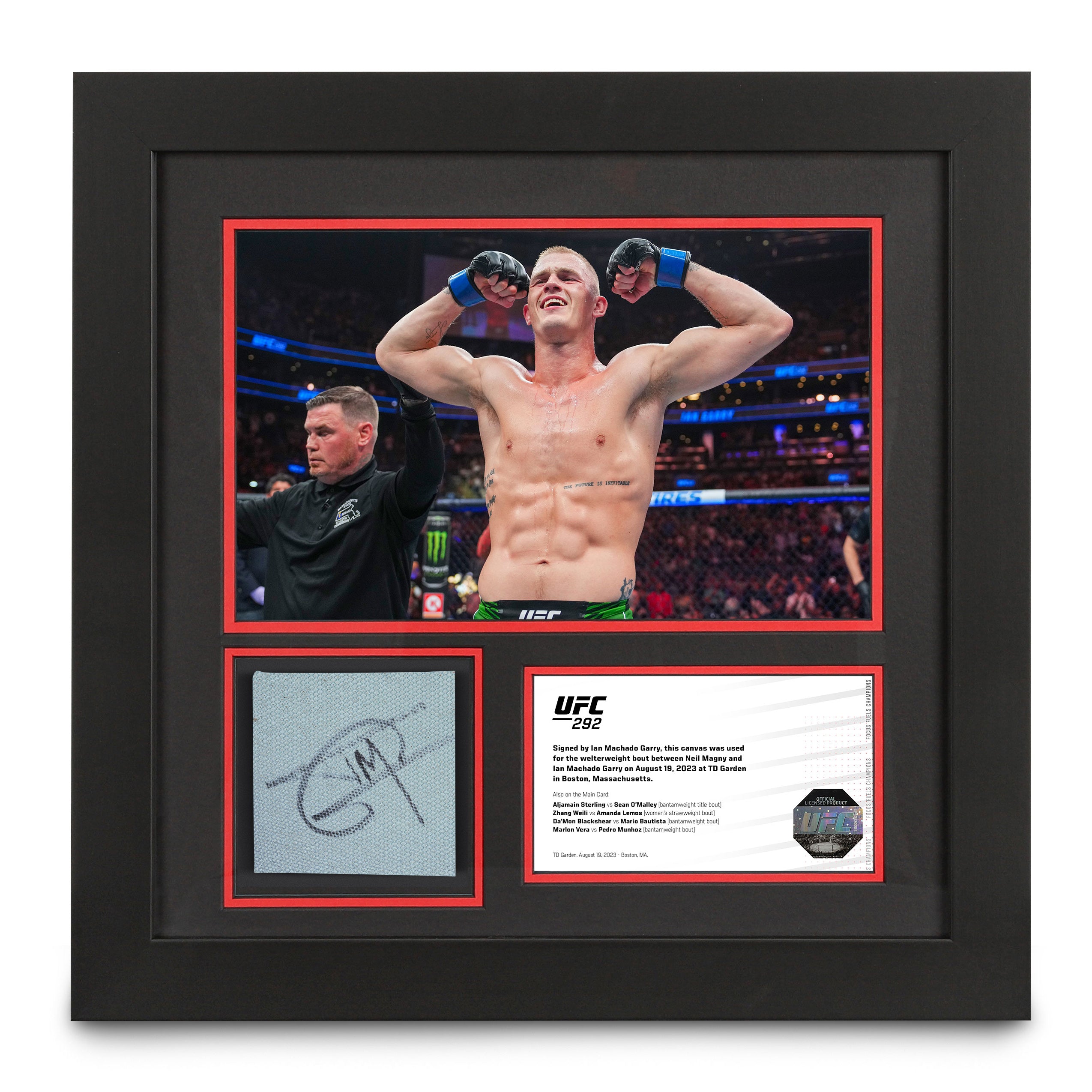 Ian Garry UFC 292 Signed Canvas & Photo