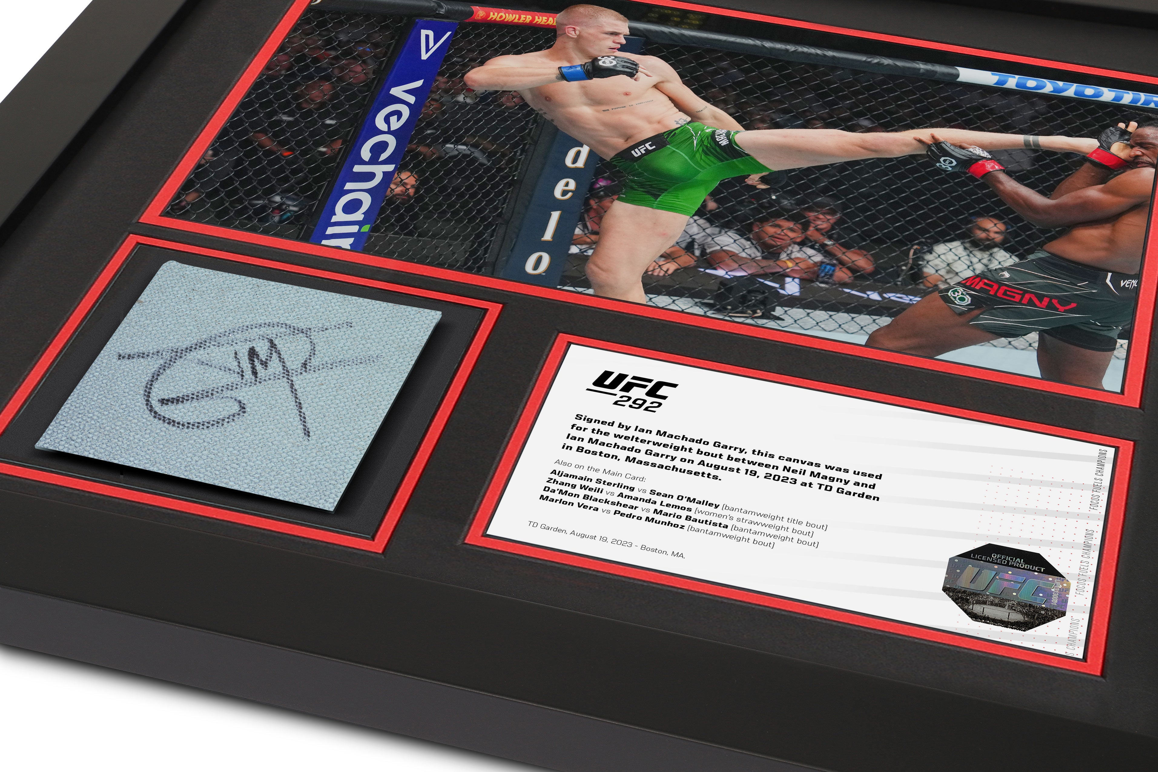 Ian Garry UFC 292 Signed Canvas & Photo