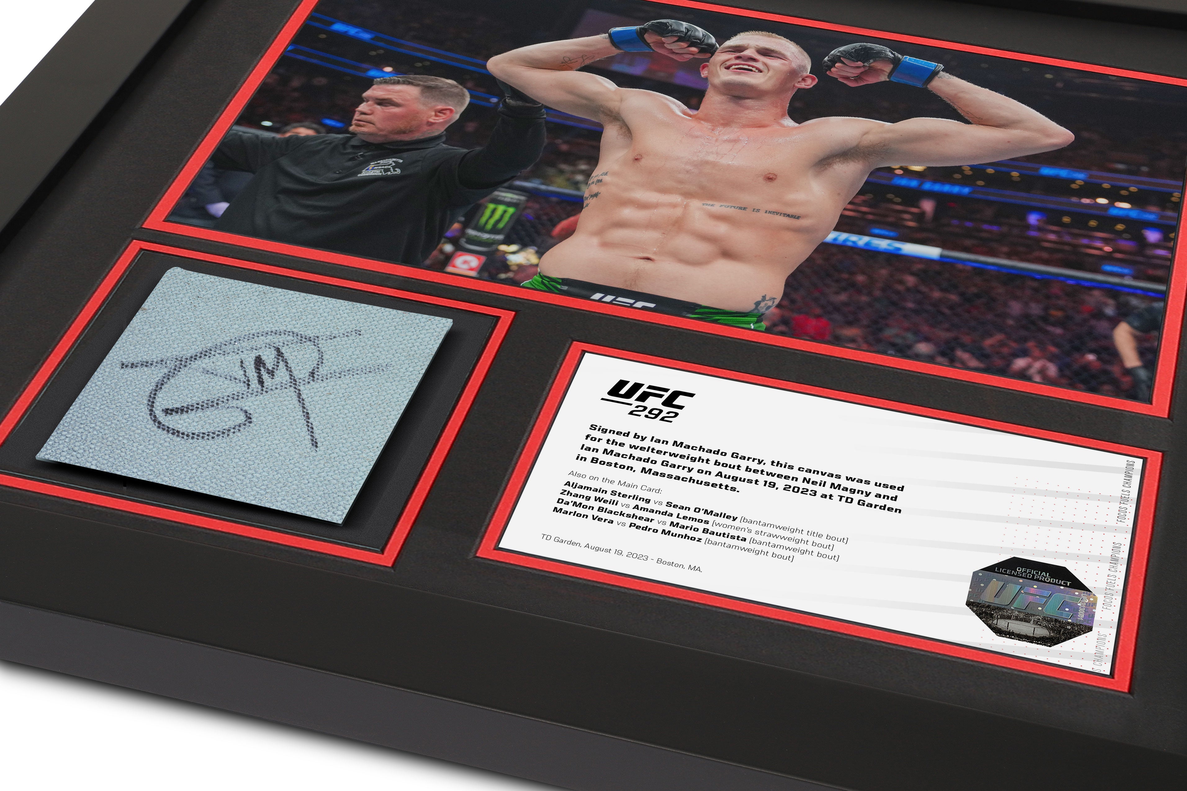 Ian Garry UFC 292 Signed Canvas & Photo