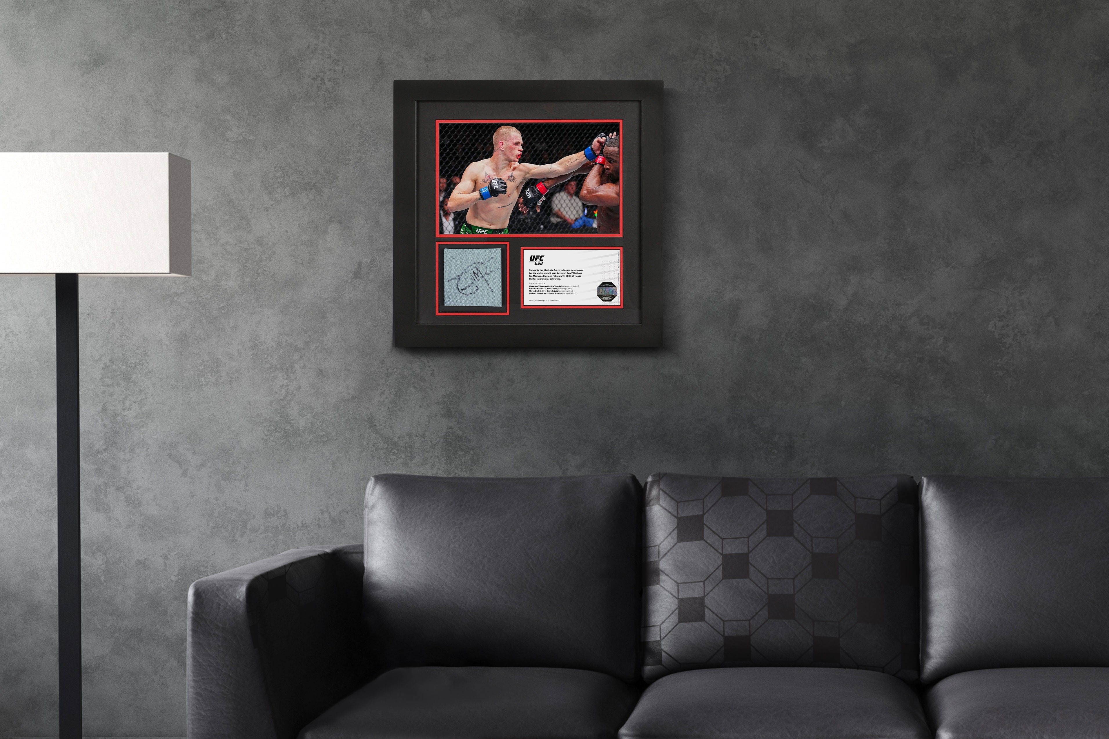 Ian Garry UFC 298 Signed Canvas & Photo