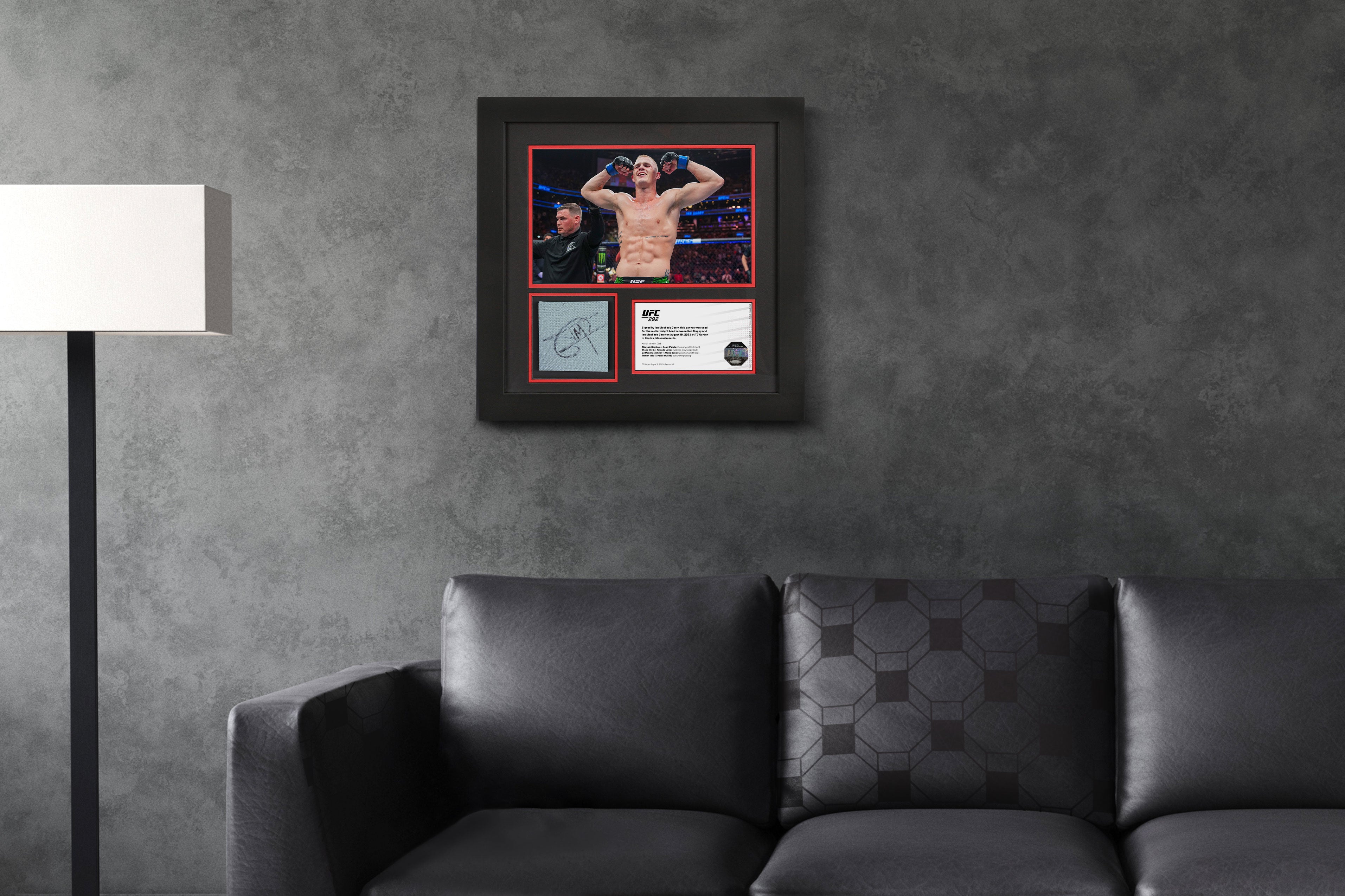 Ian Garry UFC 292 Signed Canvas & Photo