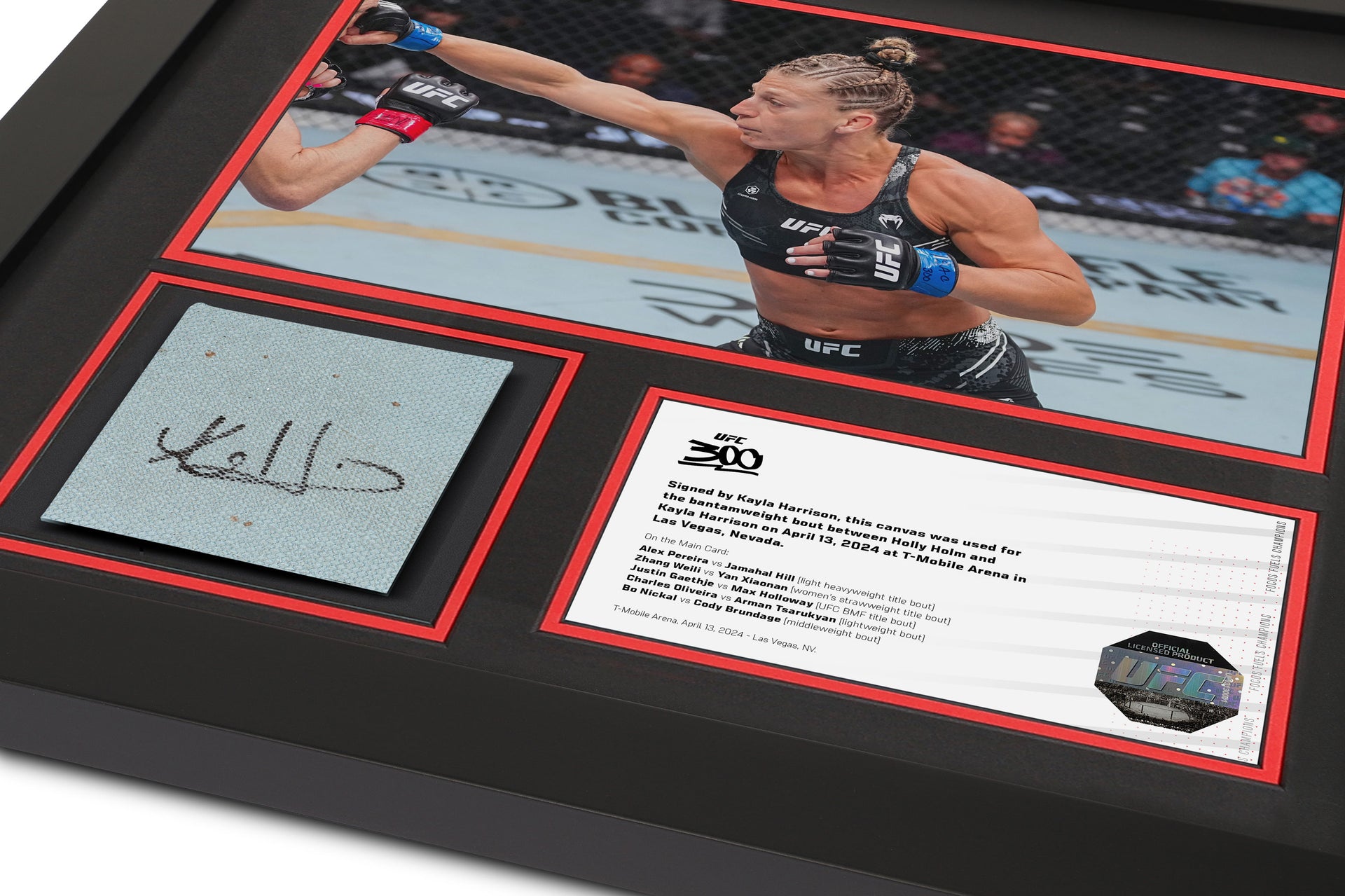 Kayla Harrison Signed Canvas & Photo UFC 300: Harrison vs Holm Edition