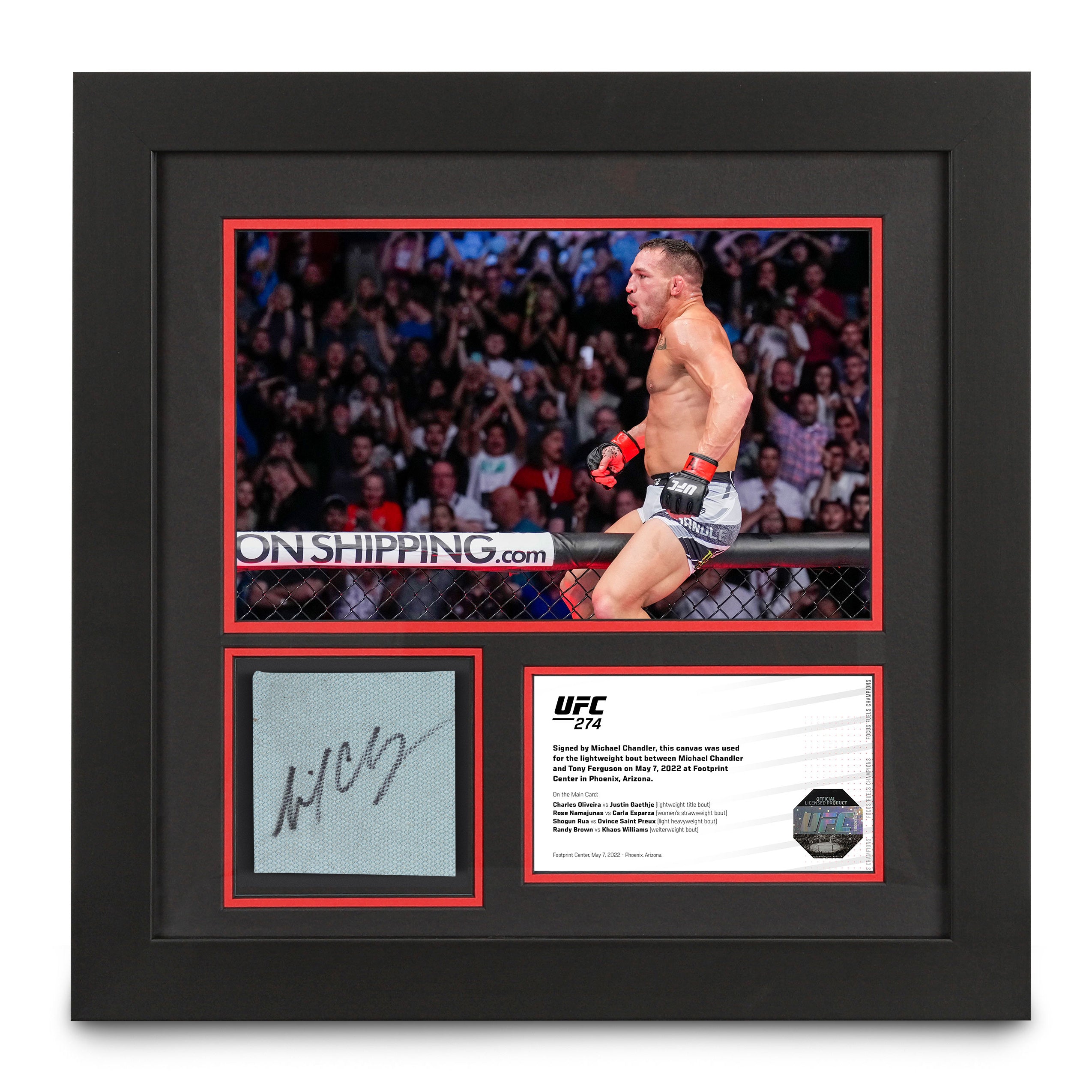 Michael Chandler UFC 274 Signed Canvas & Photo