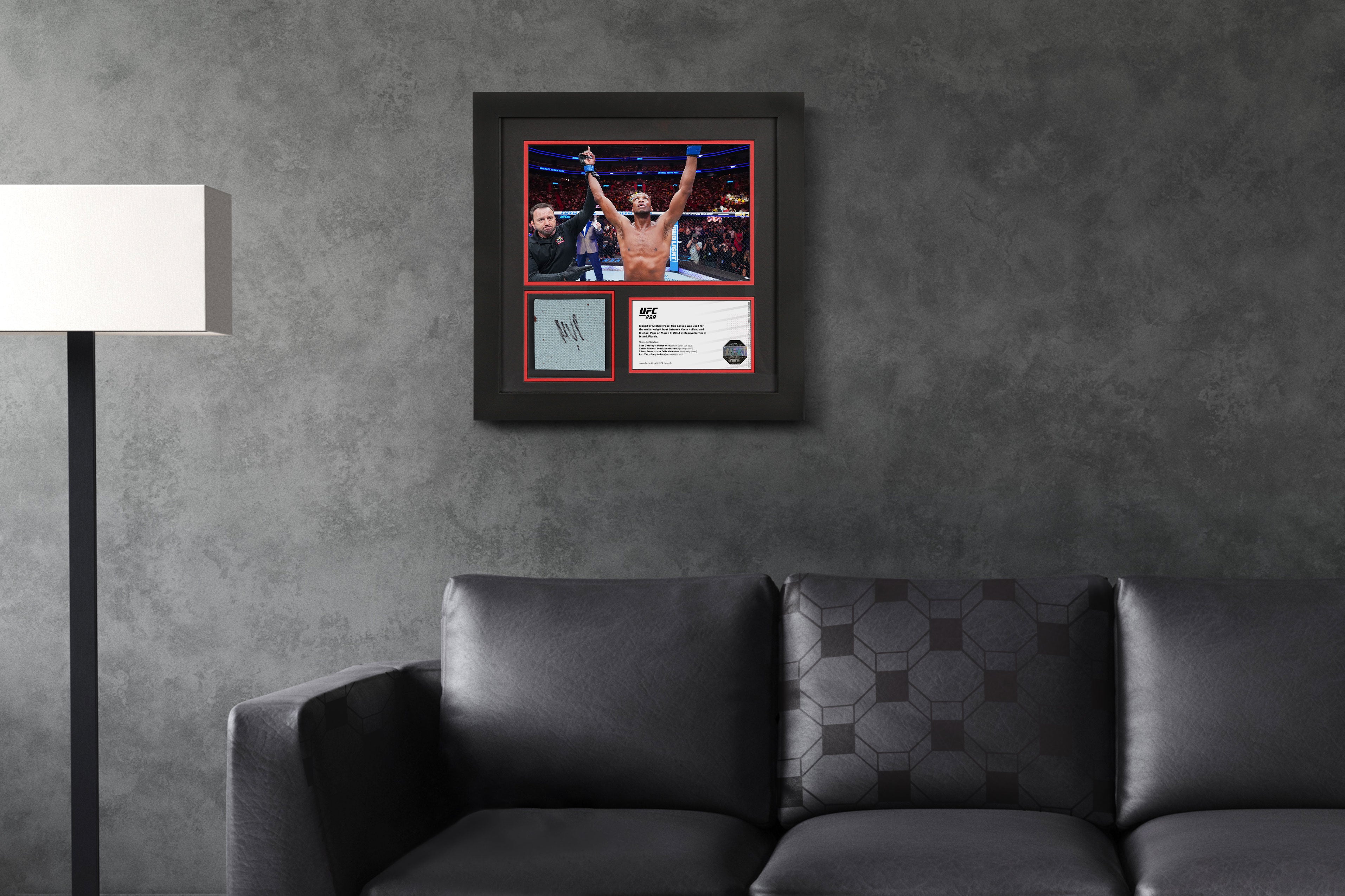 Michael Page Signed Canvas & Photo UFC 299