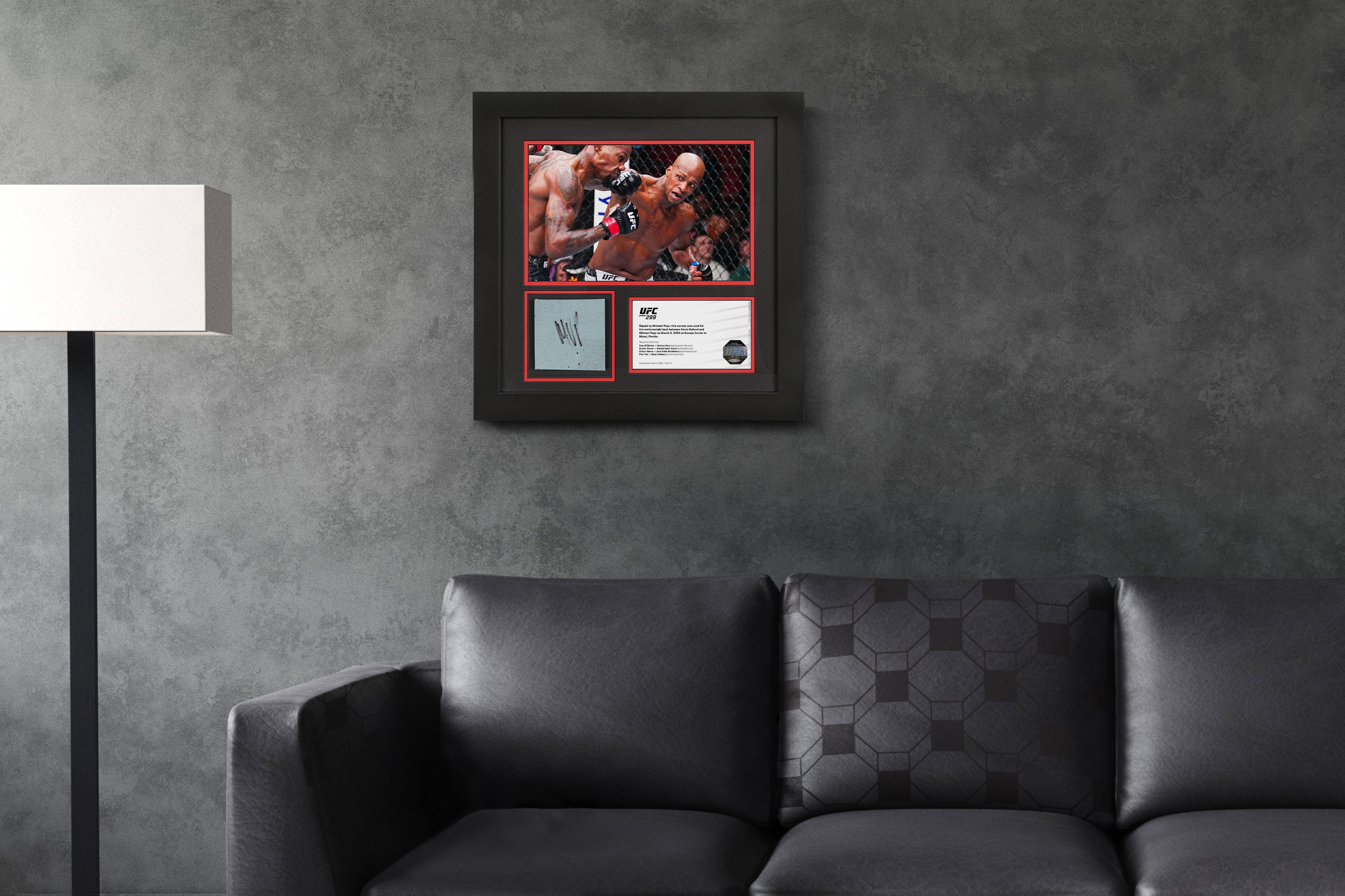 Michael Page Signed Canvas & Photo UFC 299