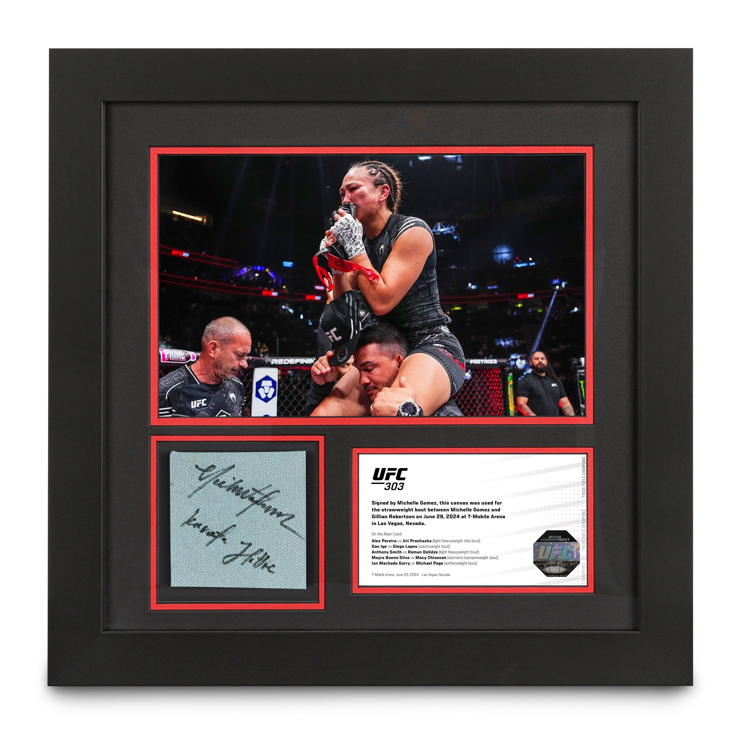 Michelle Waterson UFC 303 Signed Canvas & Photo