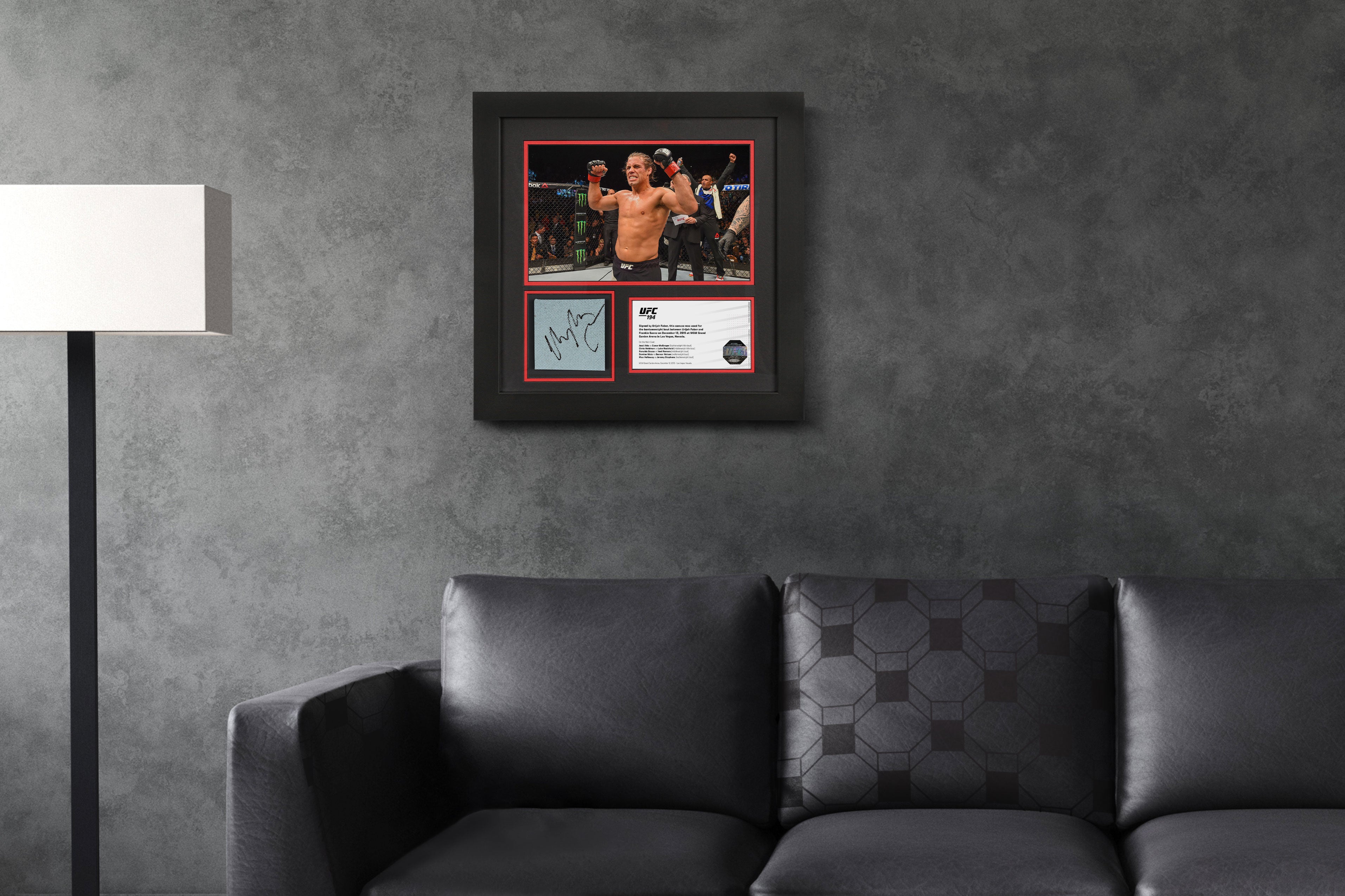 Urijah Faber UFC 194 Signed Canvas & Photo