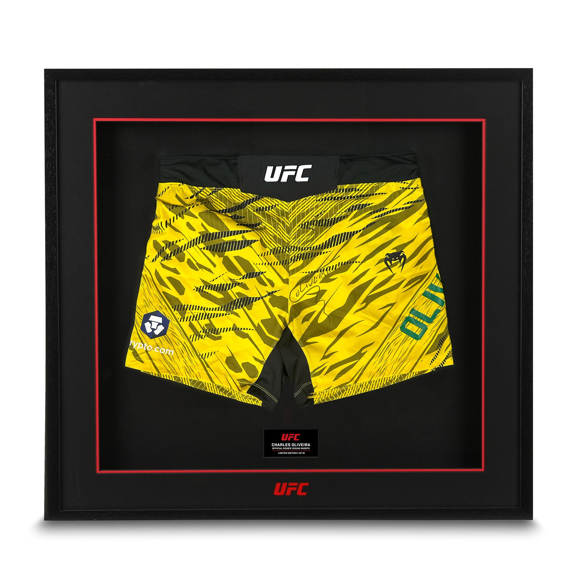 Charles Oliveira Signed UFC Fusion Venum Shorts