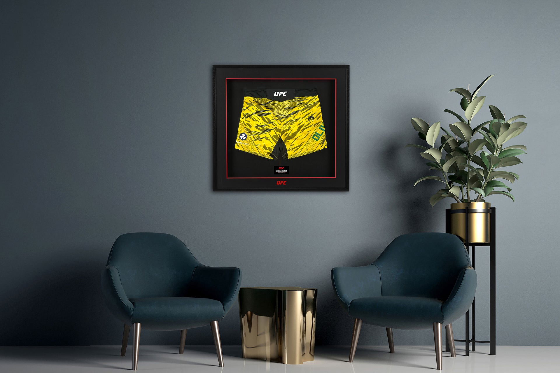 Charles Oliveira Signed UFC Fusion Venum Shorts