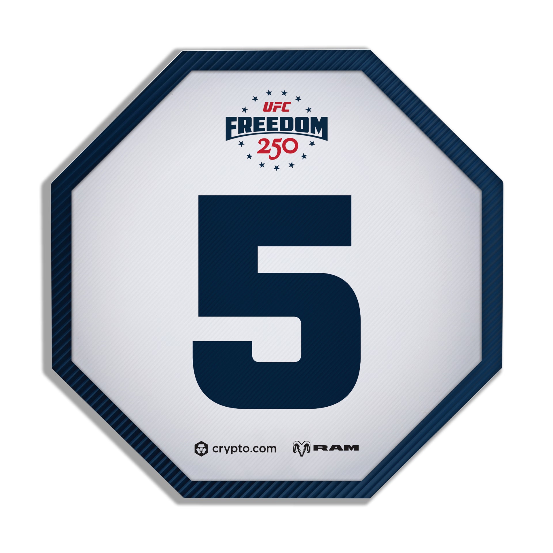 UFC Freedom 250: Topuria vs Gaethje Event Used Round Card Five