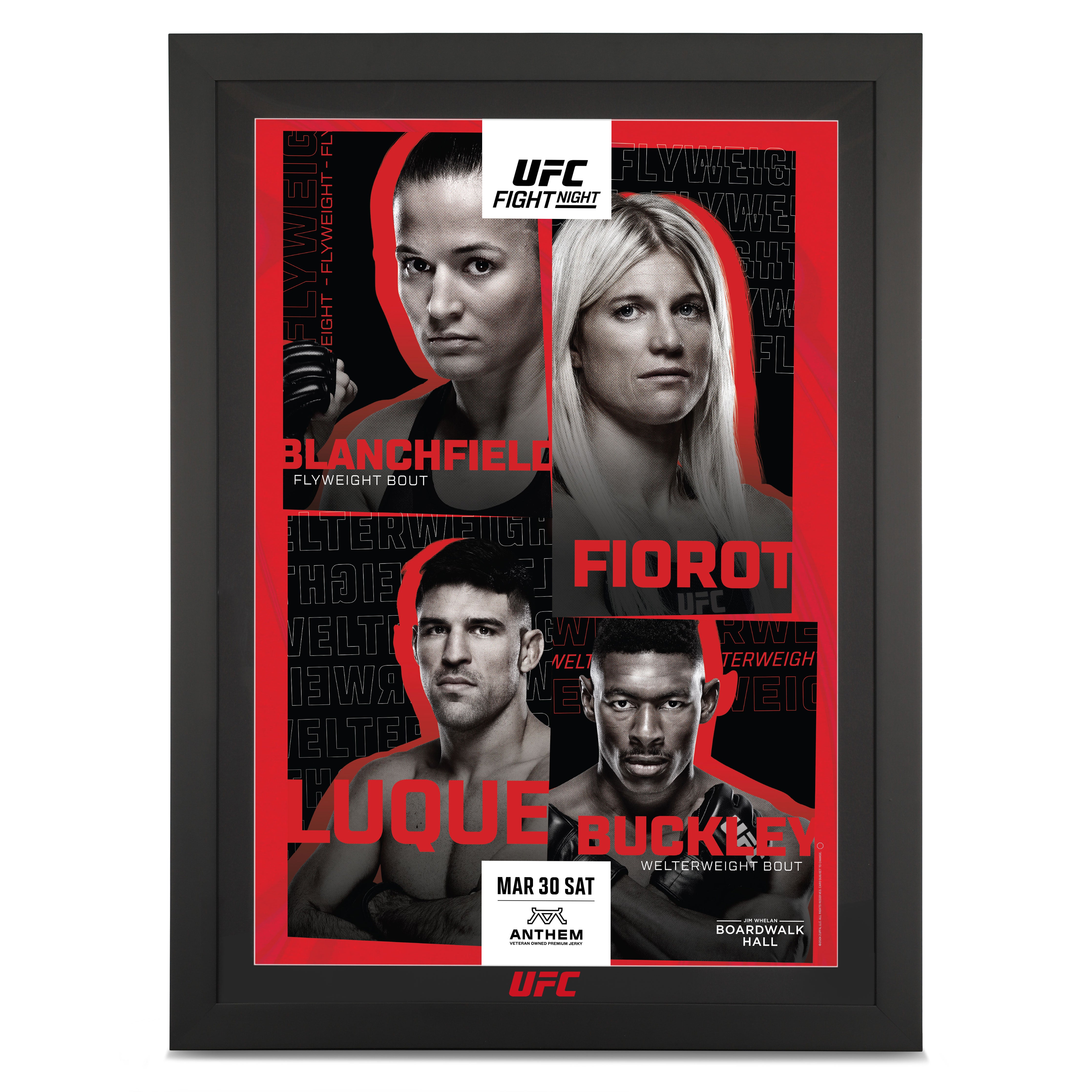 UFC Fight Night: Blanchfield vs Fiorot Autographed Event Poster