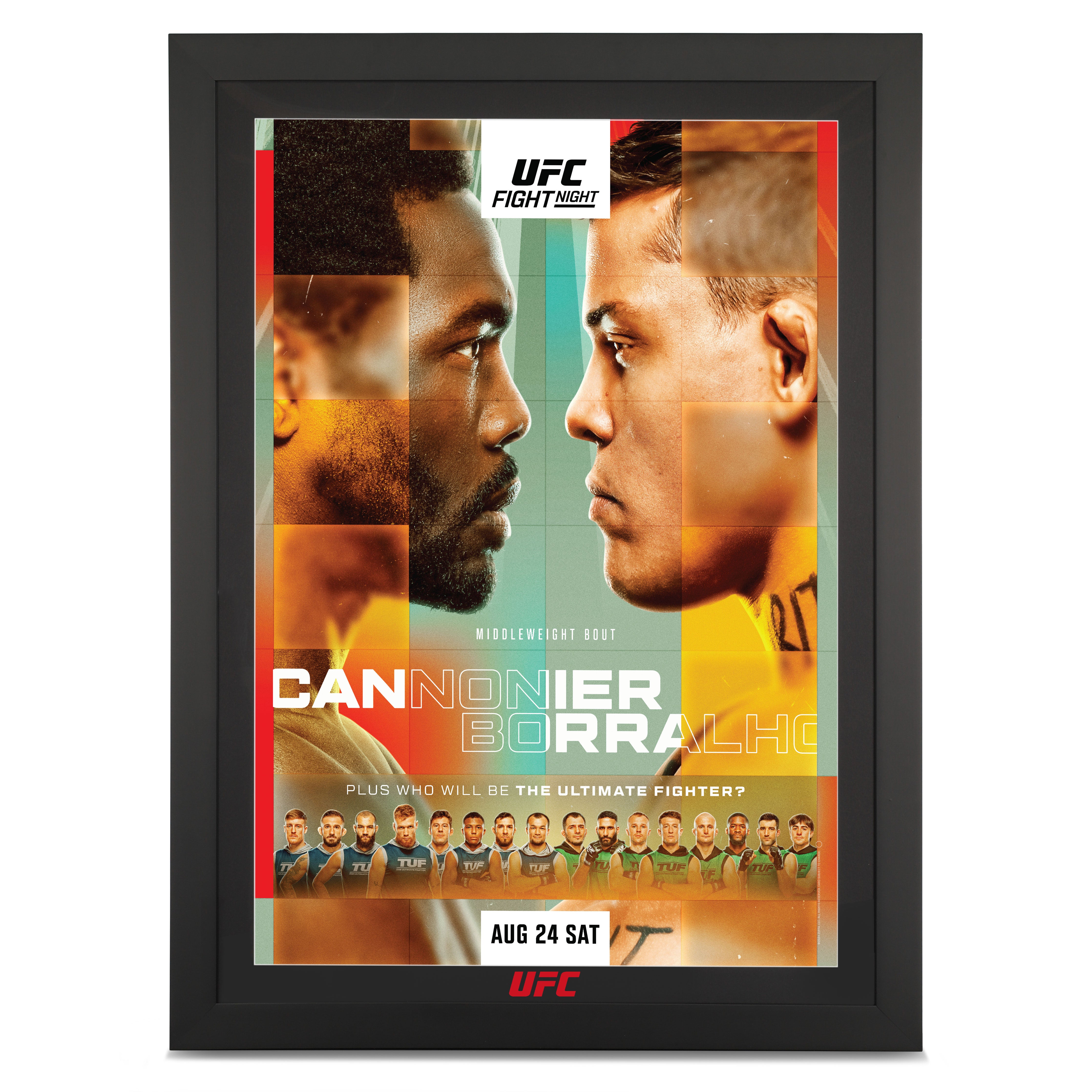 UFC Fight Night:Cannonier vs Borralho Autographed Event Poster