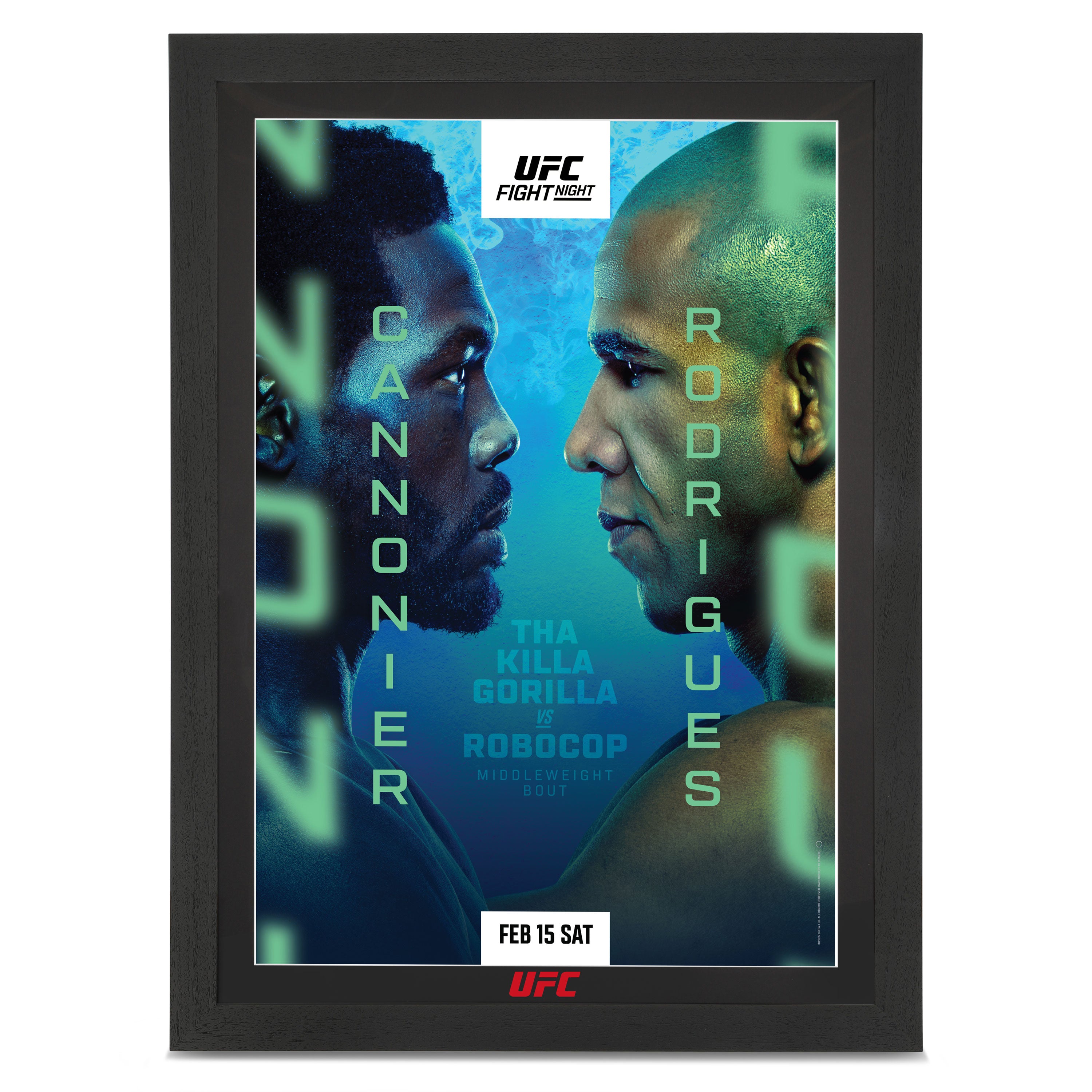 UFC Fight Night: Cannonier vs Rodrigues Autographed Event Poster