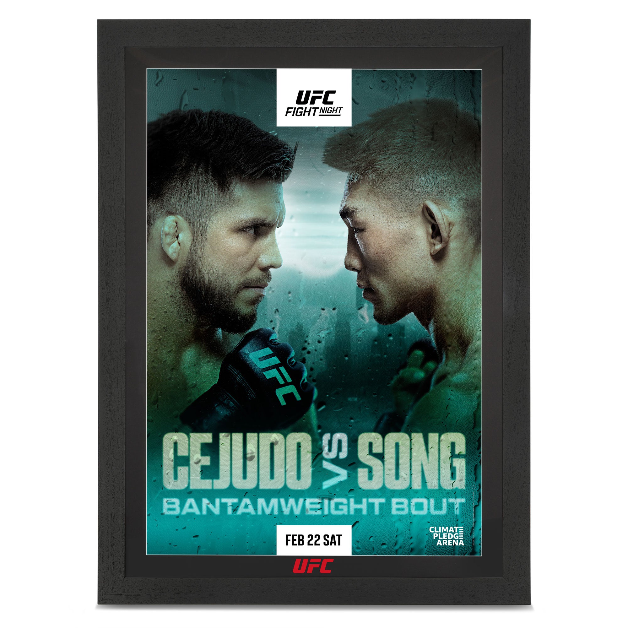 UFC Fight Night: Cejudo vs Song Autographed Event Poster