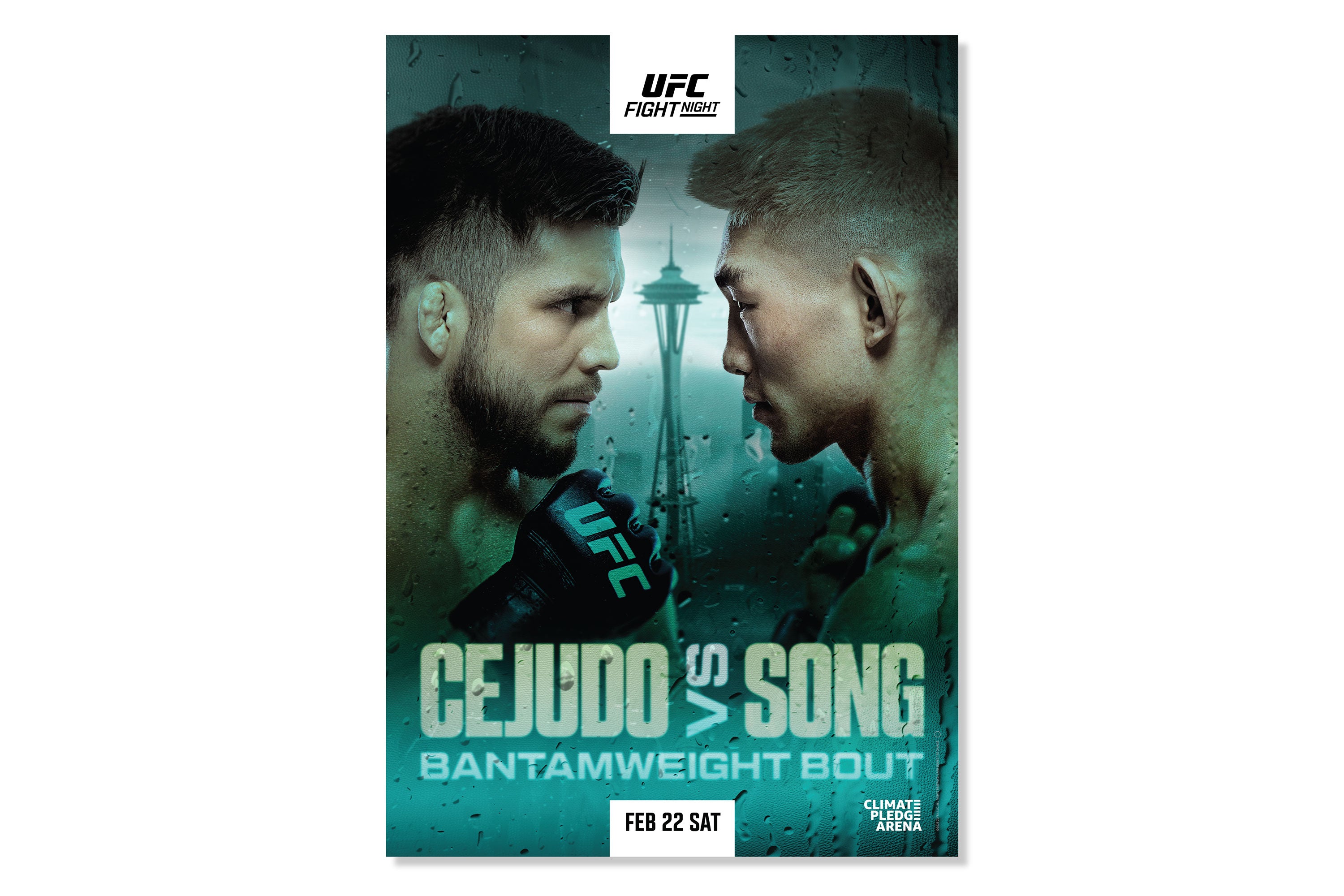 UFC Fight Night: Cejudo vs Song Autographed Event Poster