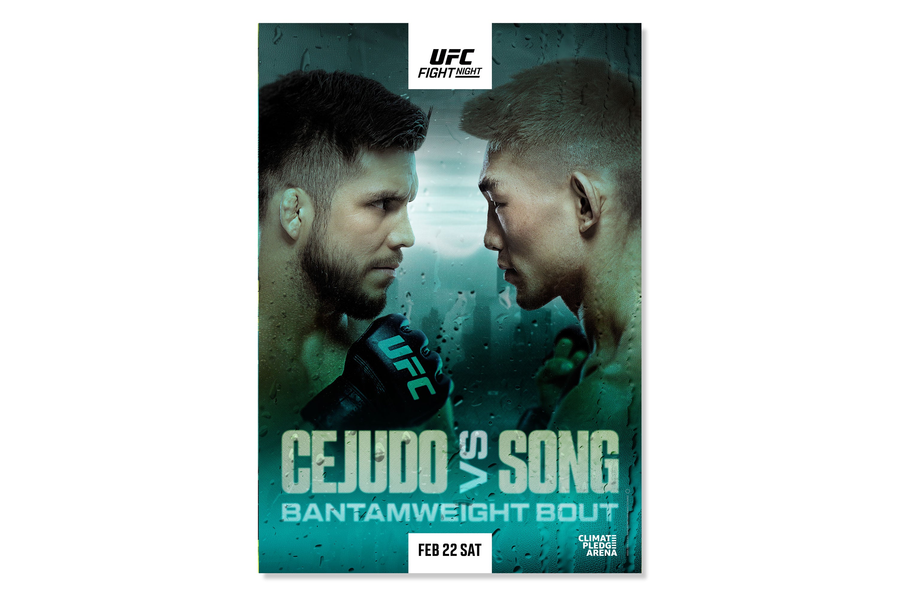 UFC Fight Night: Cejudo vs Song Autographed Event Poster