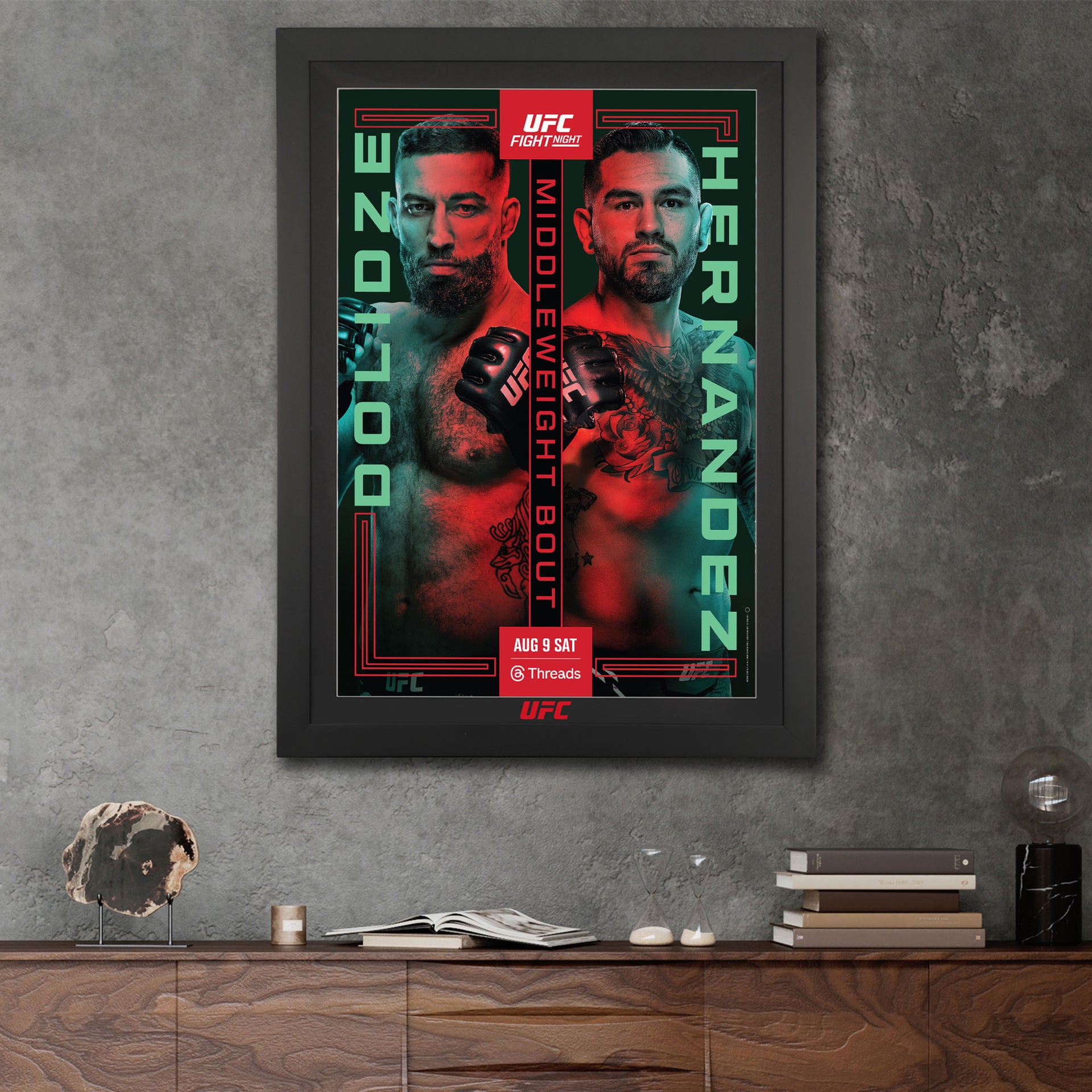 UFC Fight Night: Dolidze vs Hernandez Autographed Event Poster