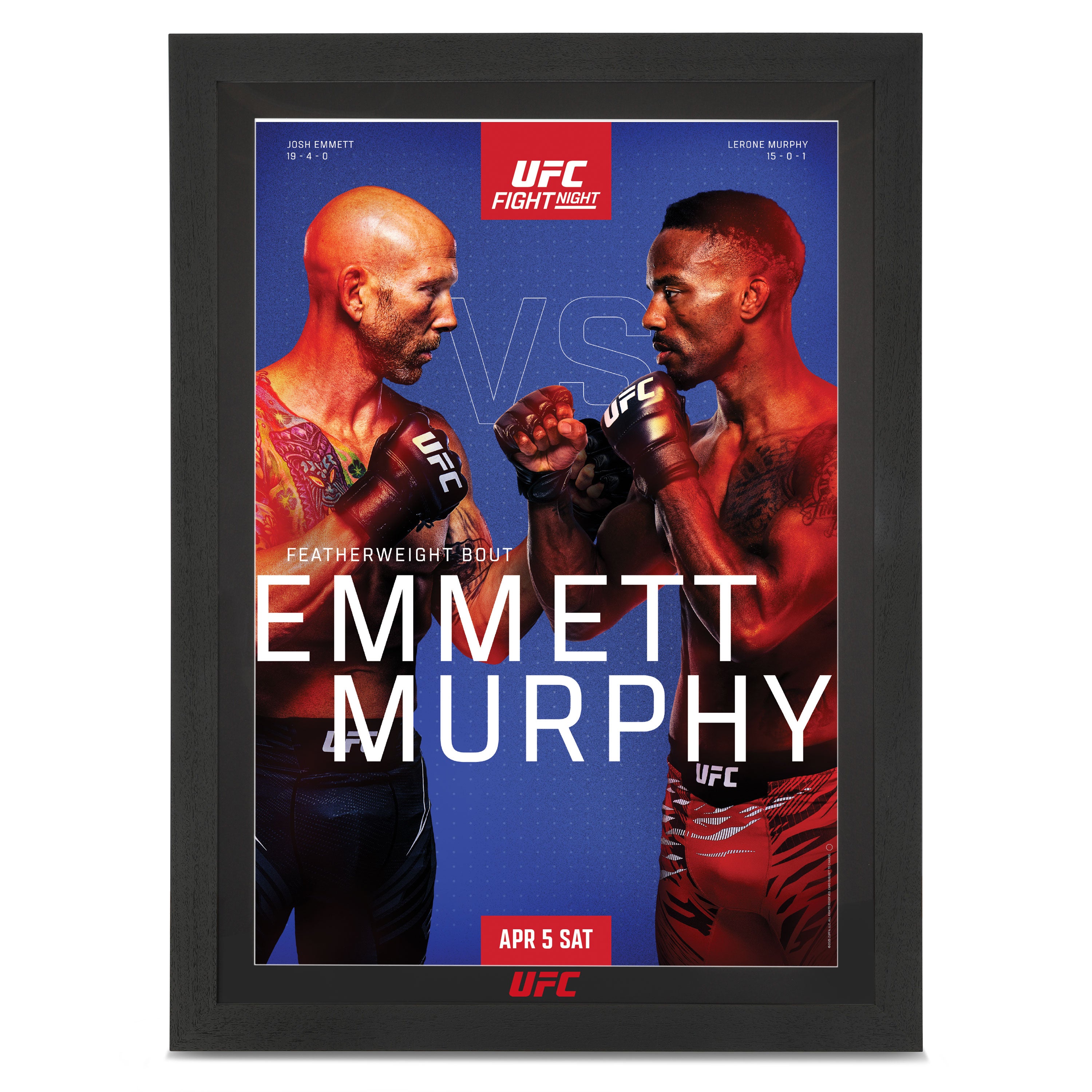 UFC Fight Night: Emmett vs Murphy Autographed Event Poster