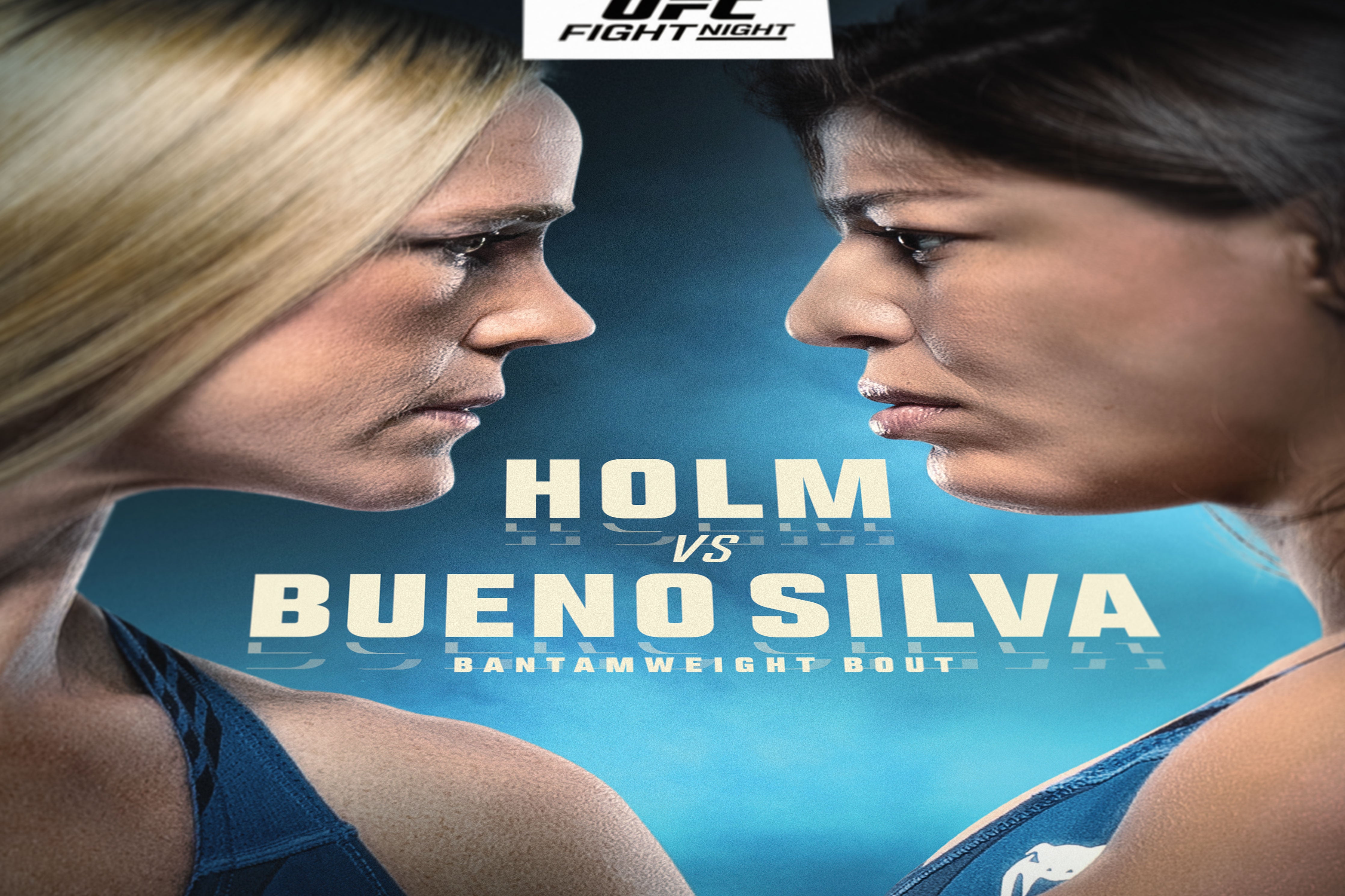 UFC Fight Night: Holm vs Bueno Silva Autographed Event Poster