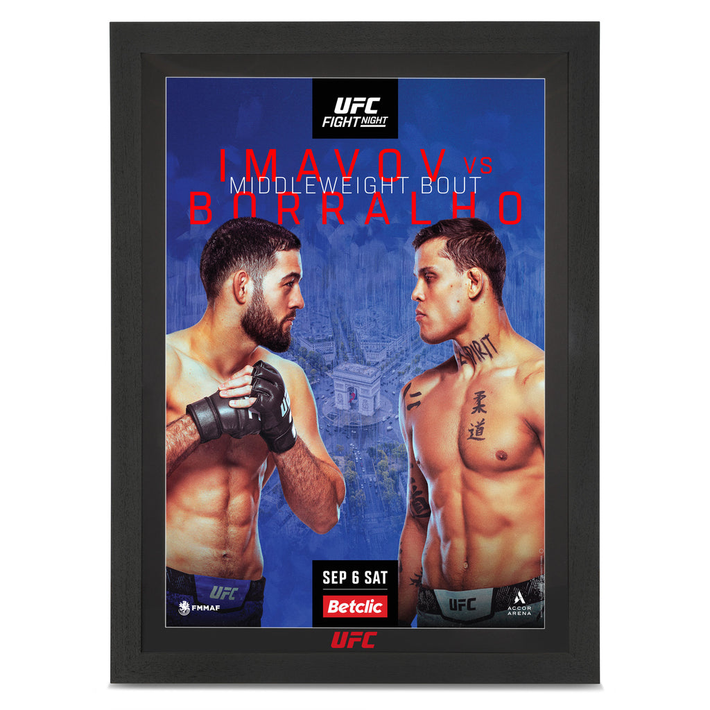 UFC Fight Night: Imavov vs Borralho Autographed Event Poster