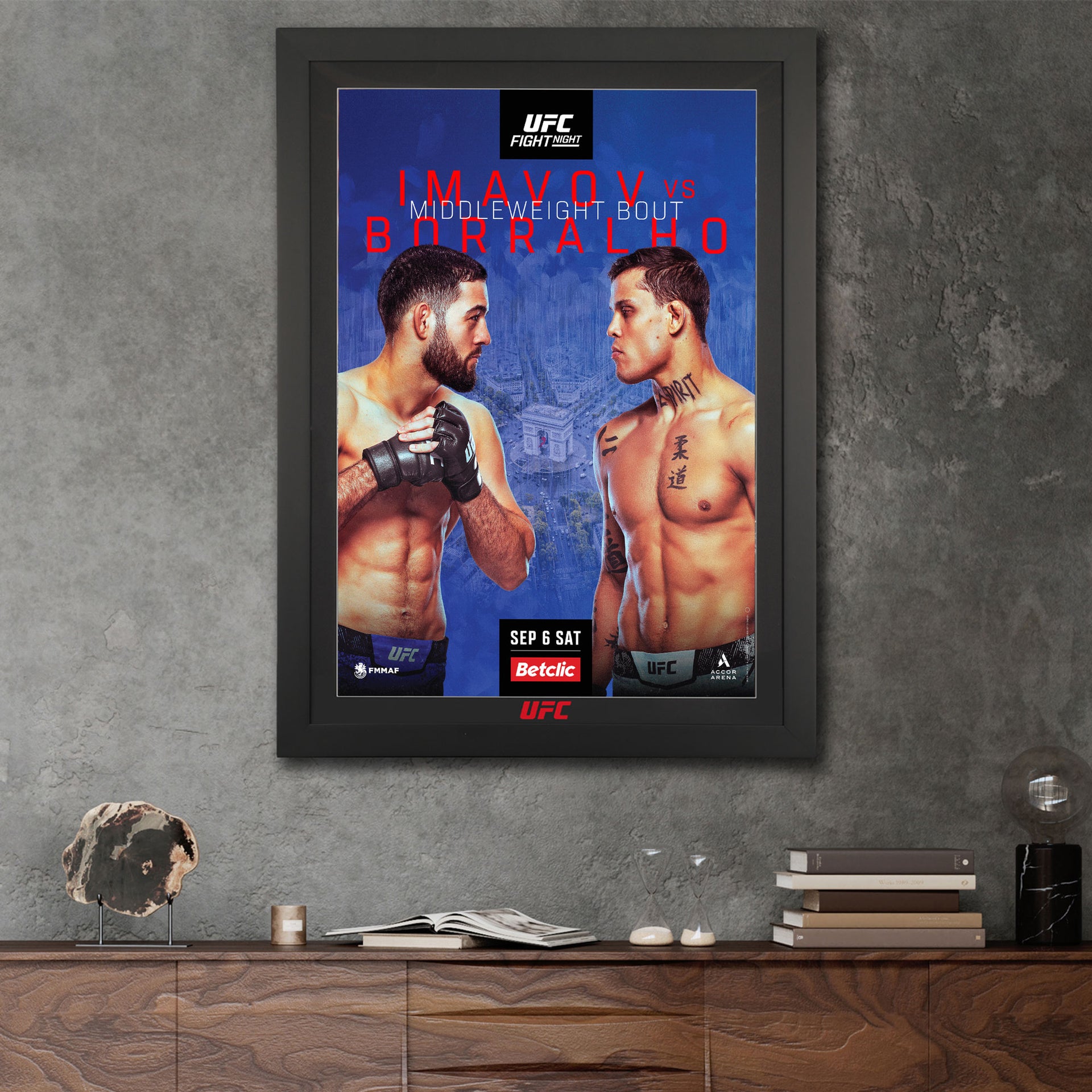 UFC Fight Night: Imavov vs Borralho Autographed Event Poster